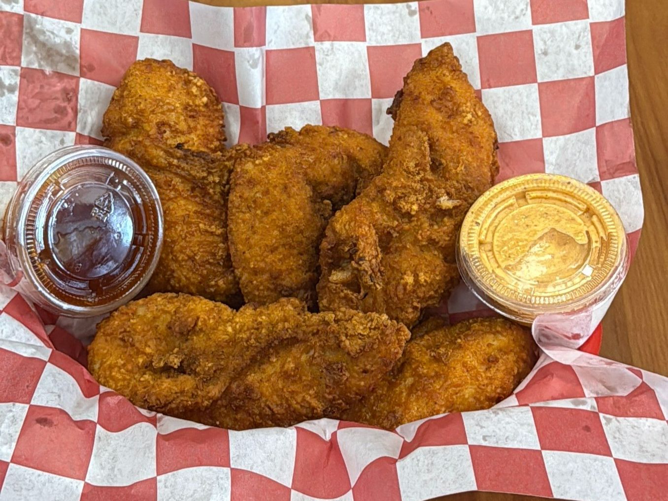 Milan's Hot Honey Crispy Chicken Strips.