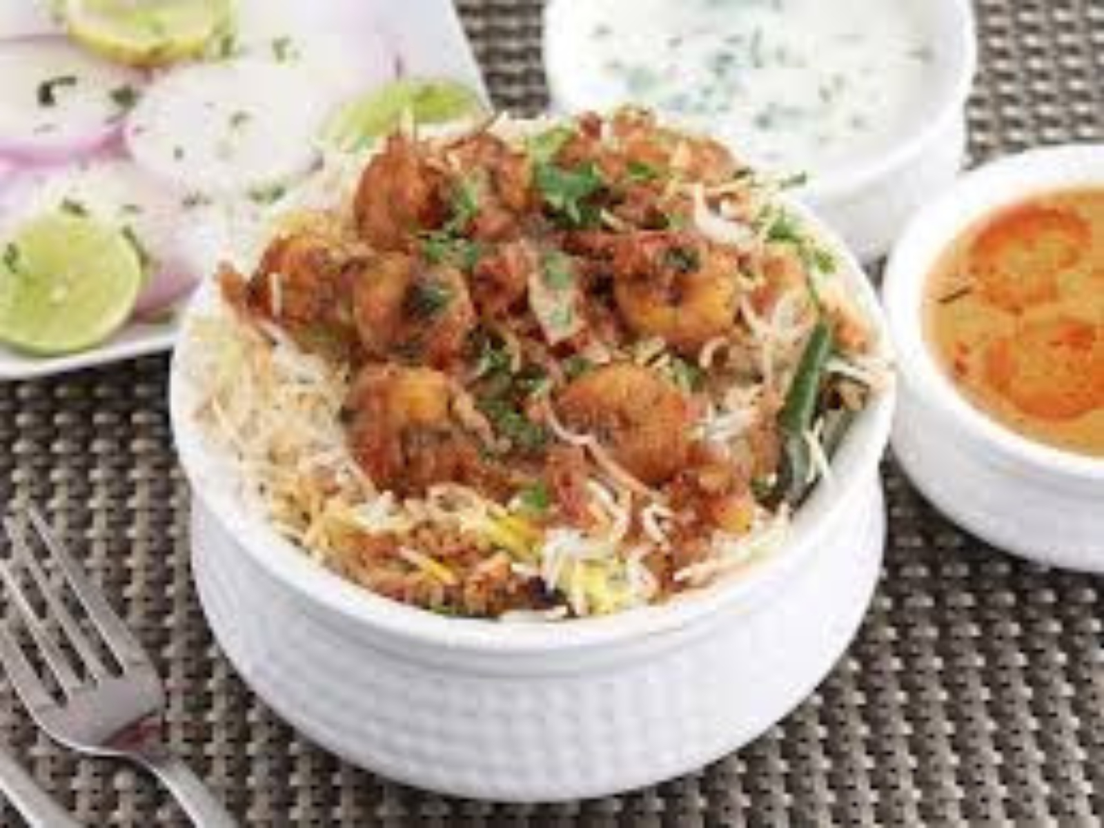 Shrimp Biryani.