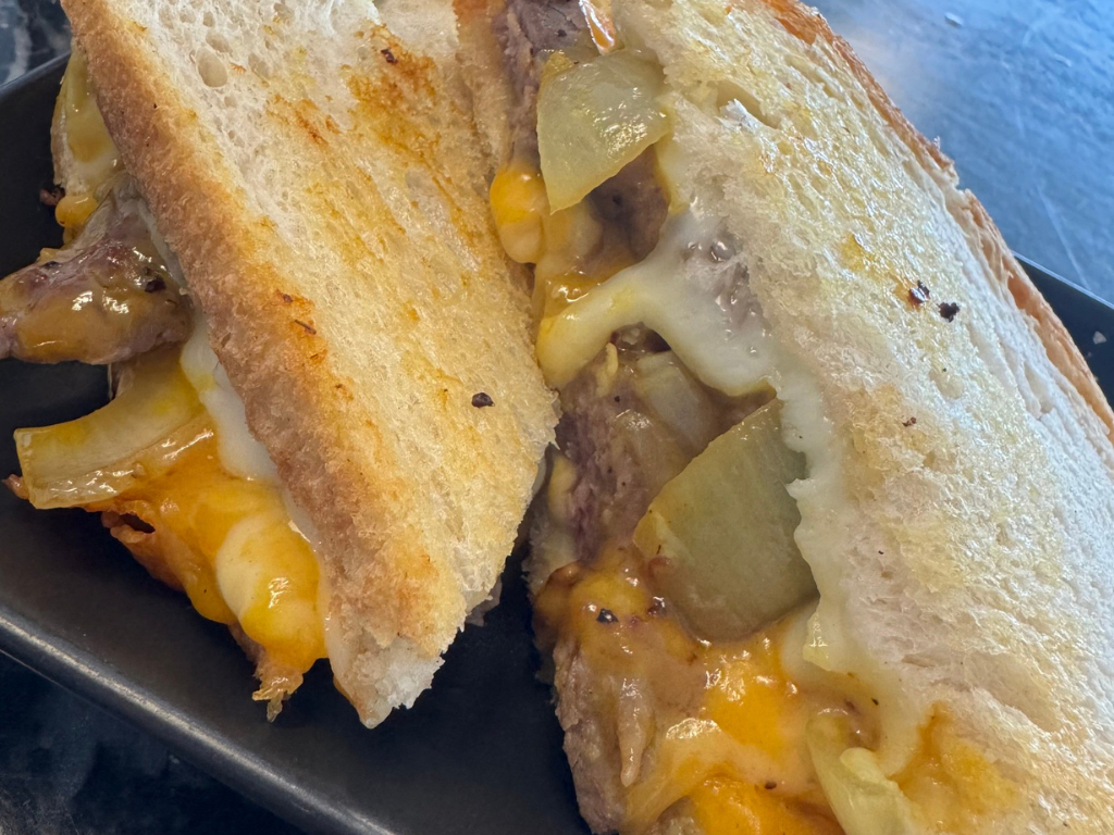 3 Cheese New York Strip Steak Melt.