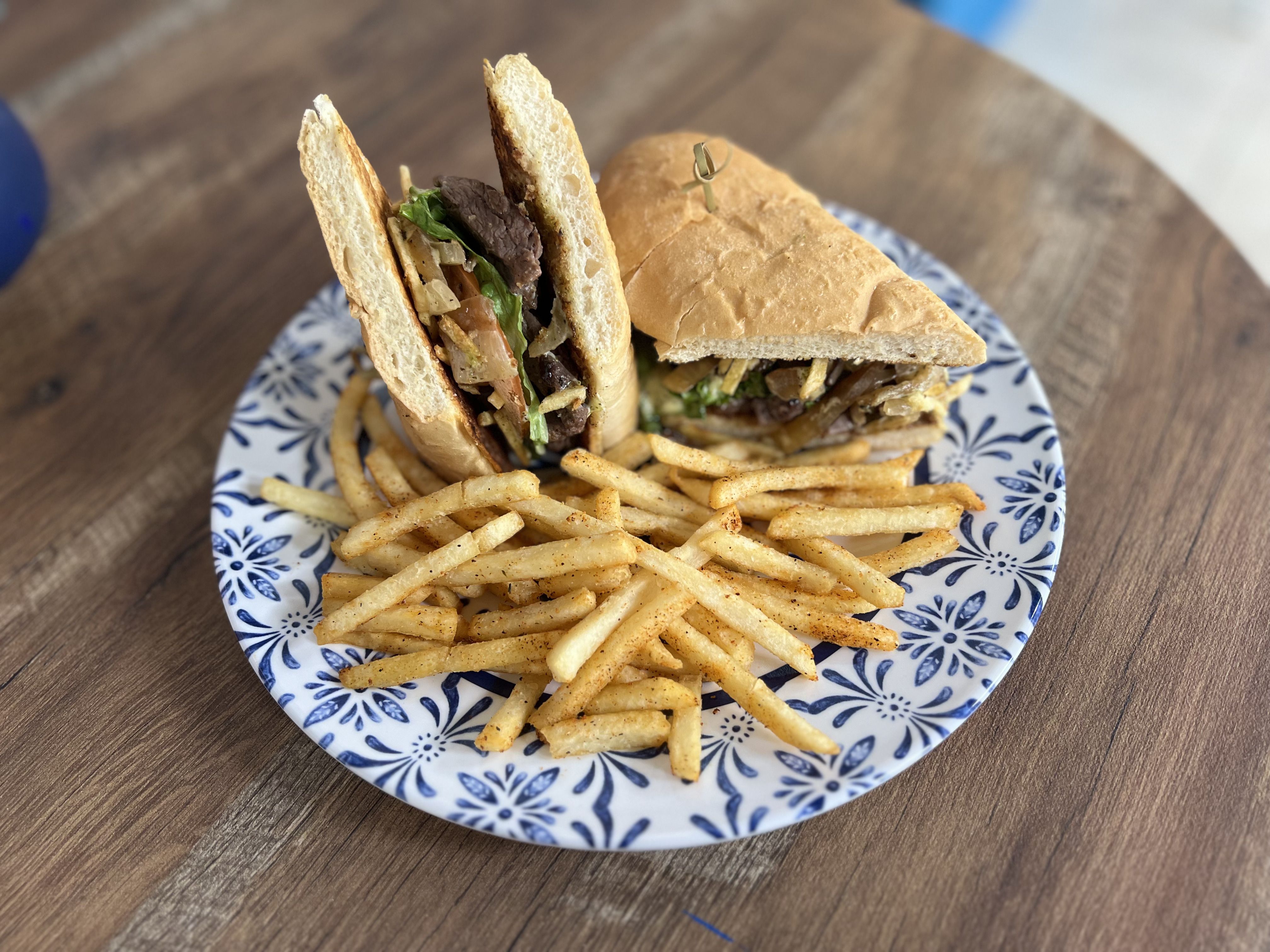 Skirt Steak Sandwich.