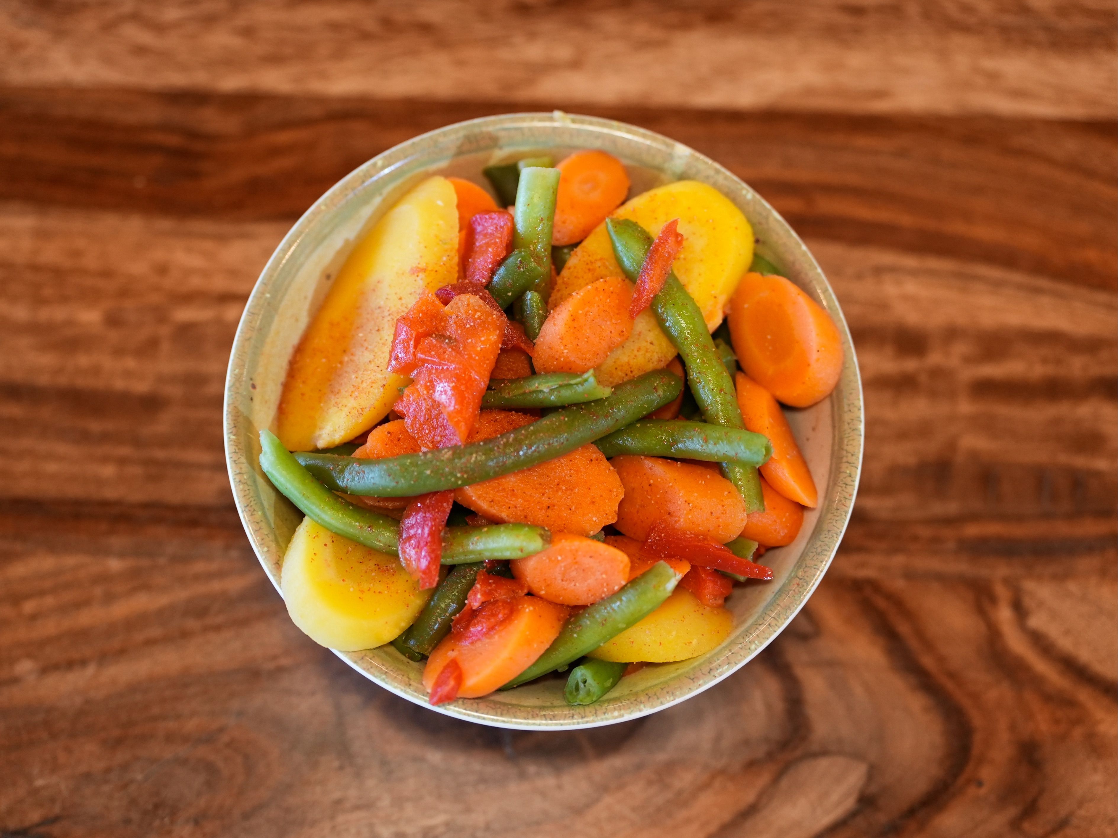 Steamed Vegetables.