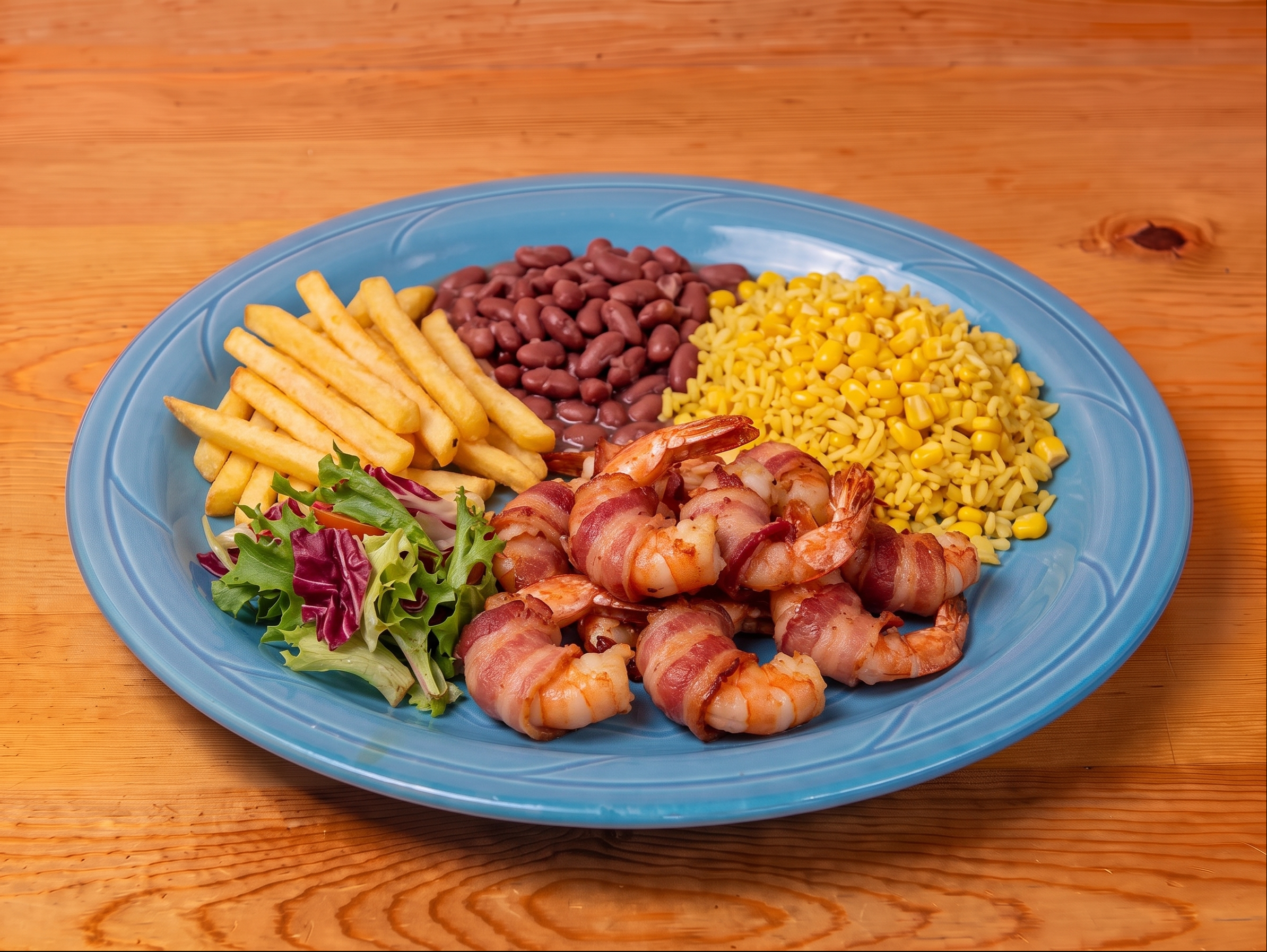 Bacon Wrapped Shrimp.