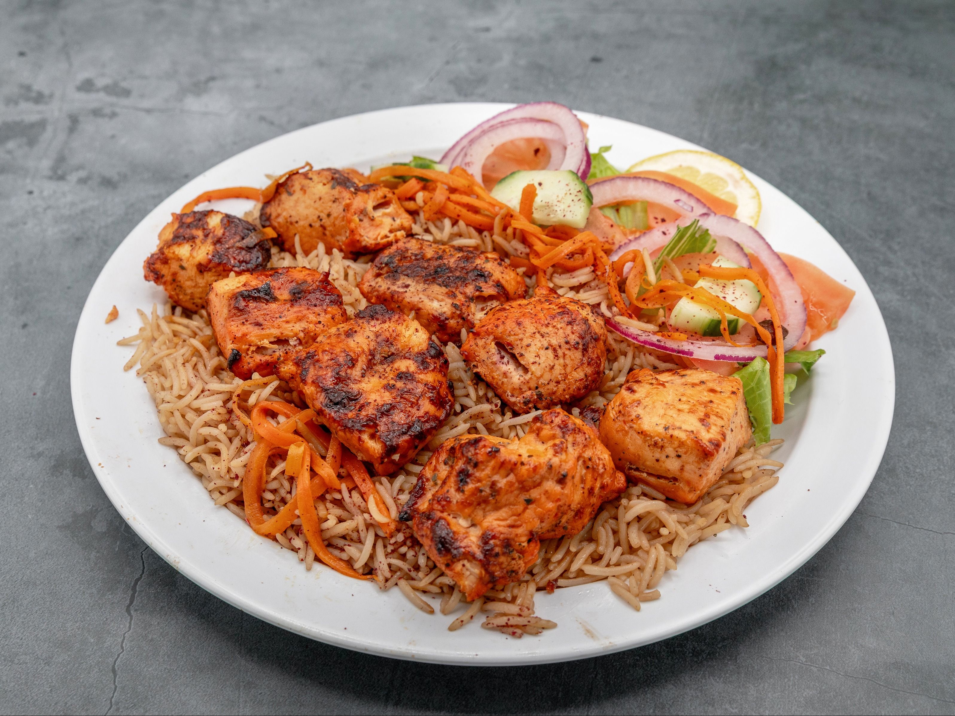 #1 Chicken Tikka Kabob.