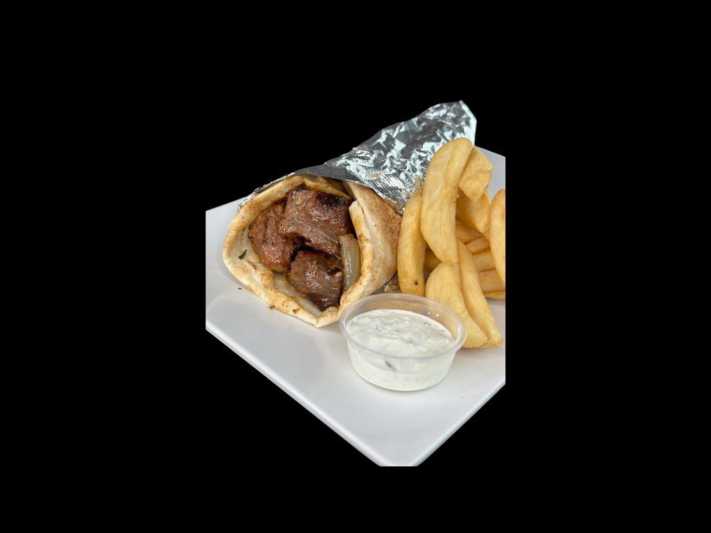 Lamb Shish Roll-Up.