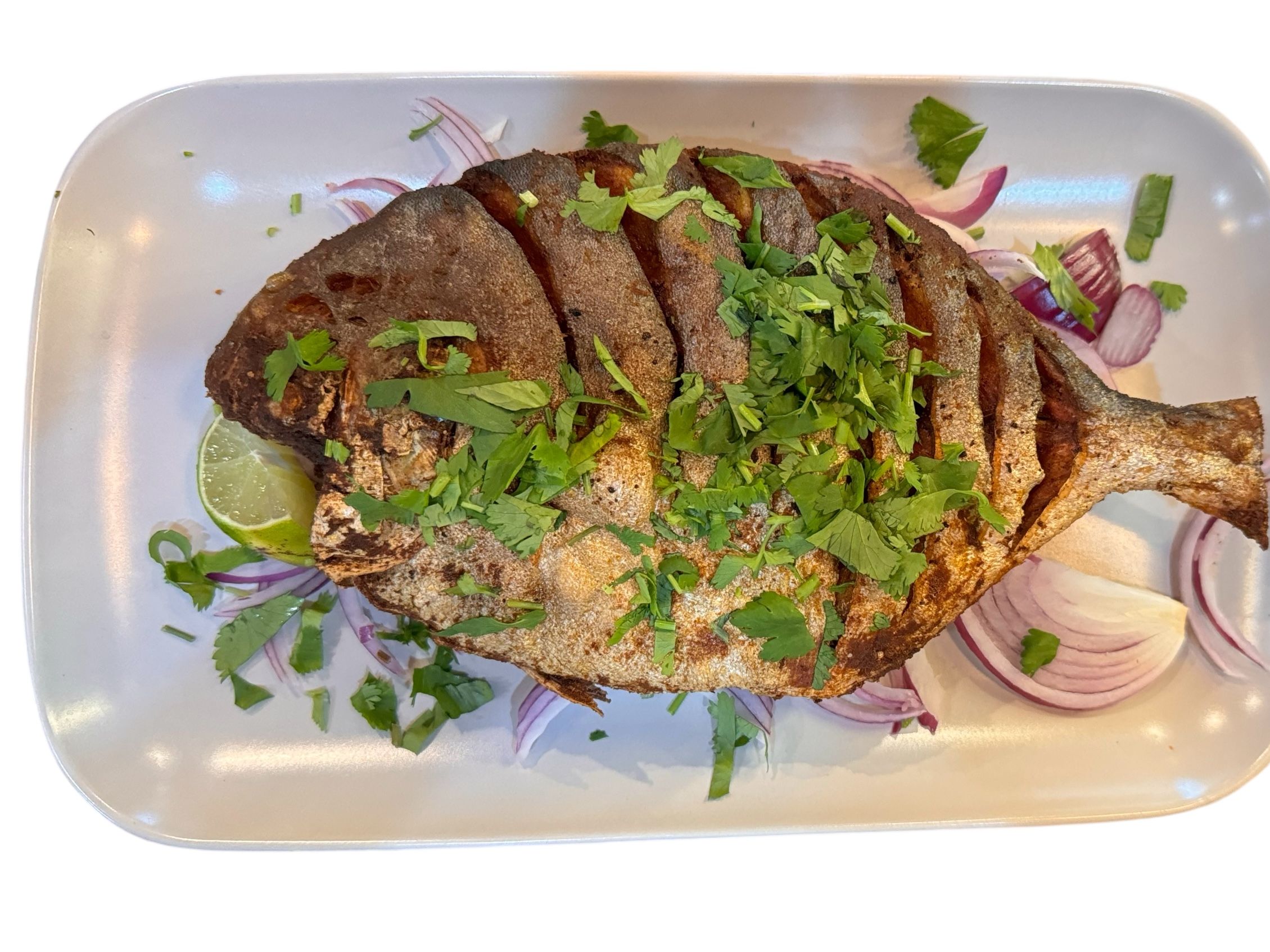 Whole Pomfret Fish.