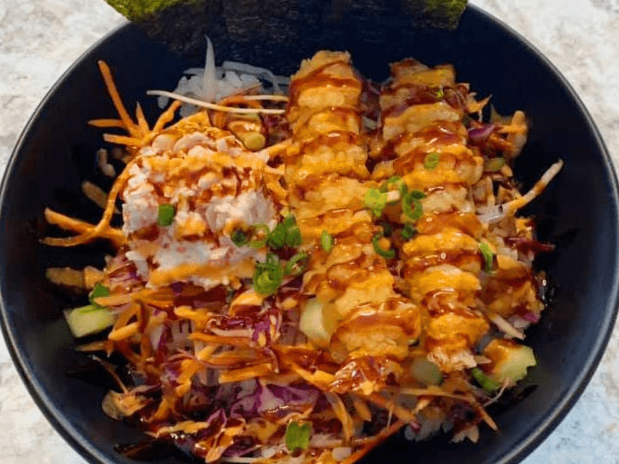 Shrimp Tempura Sushi Rice Bowl