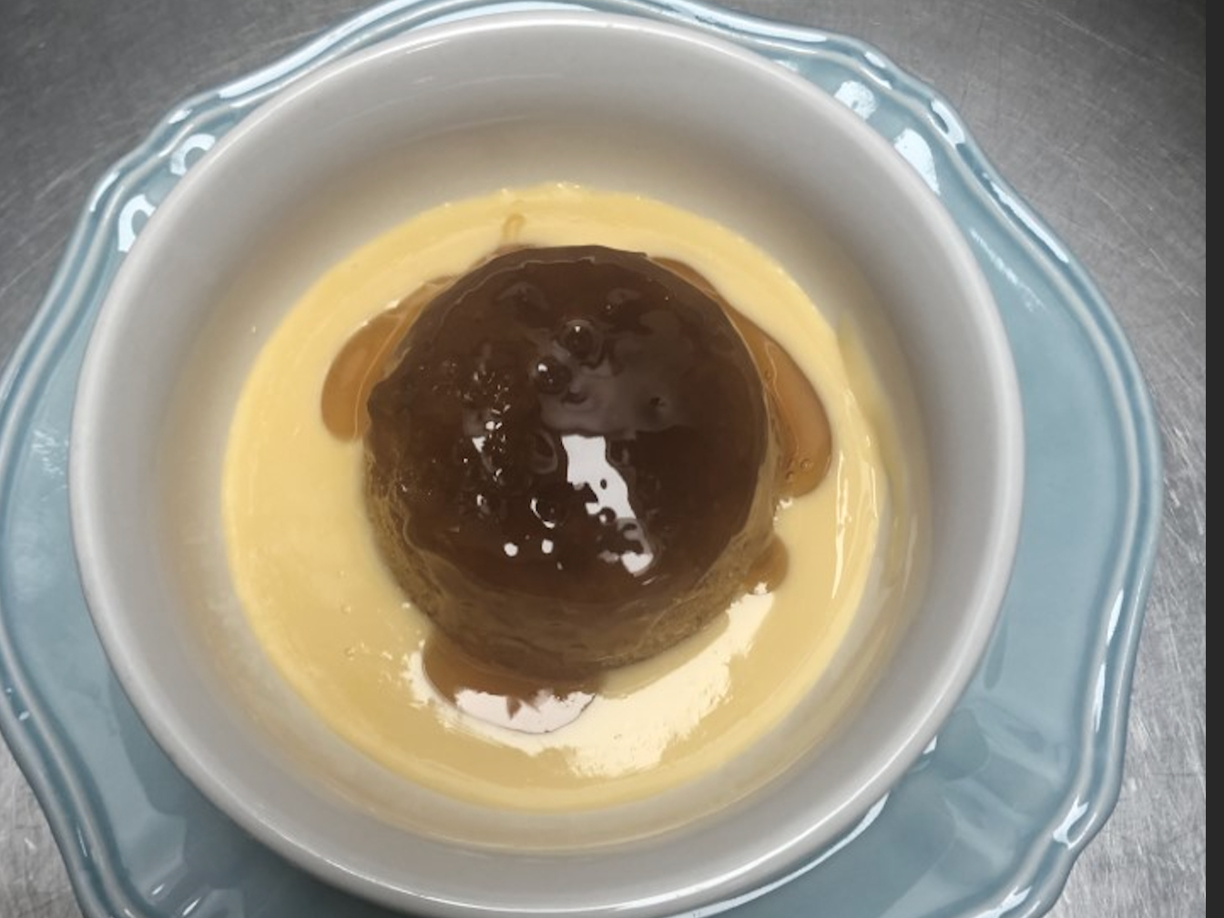 Golden Syrup Pudding And Custard.