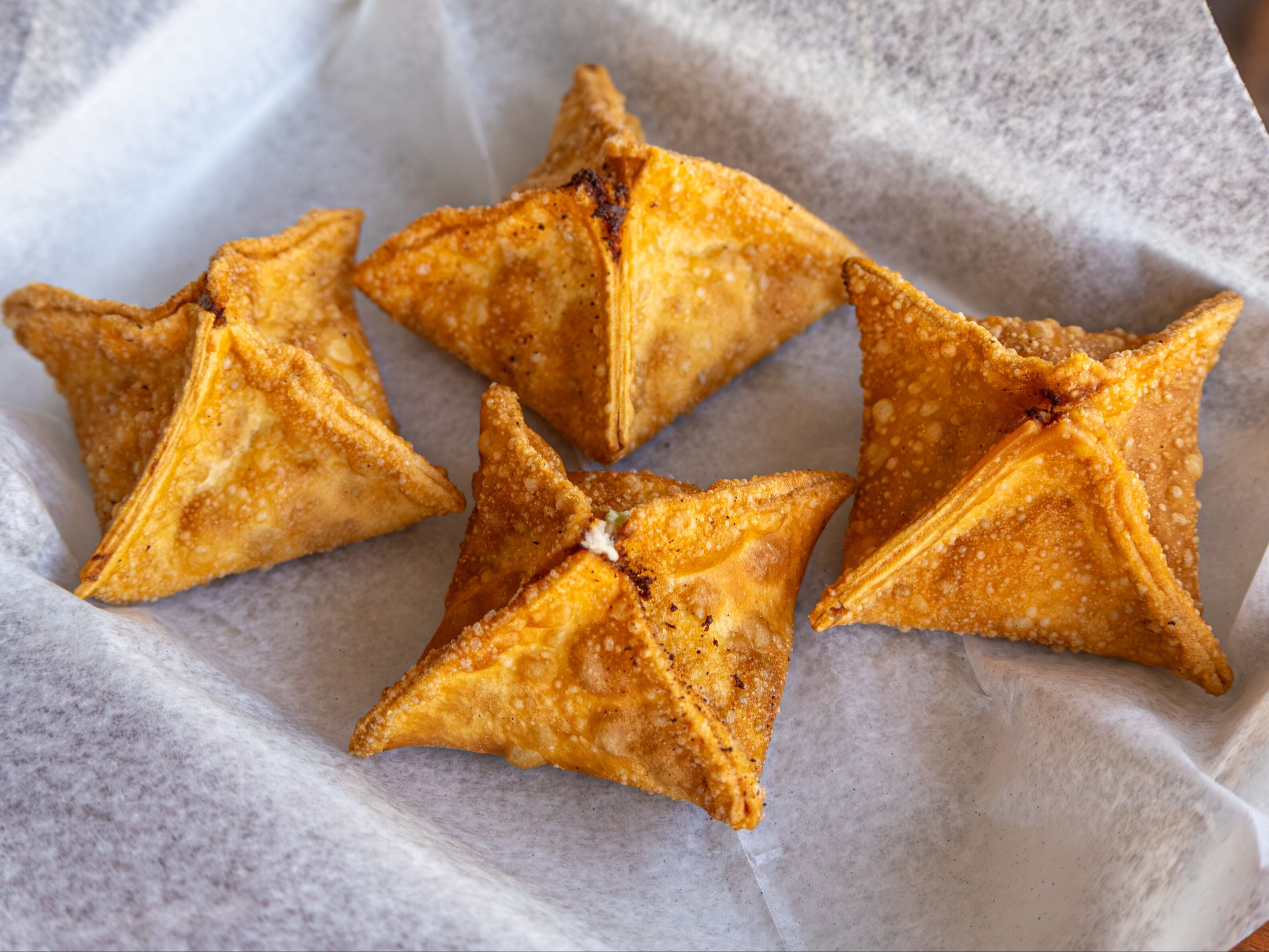 Crab Rockefeller Rangoon.