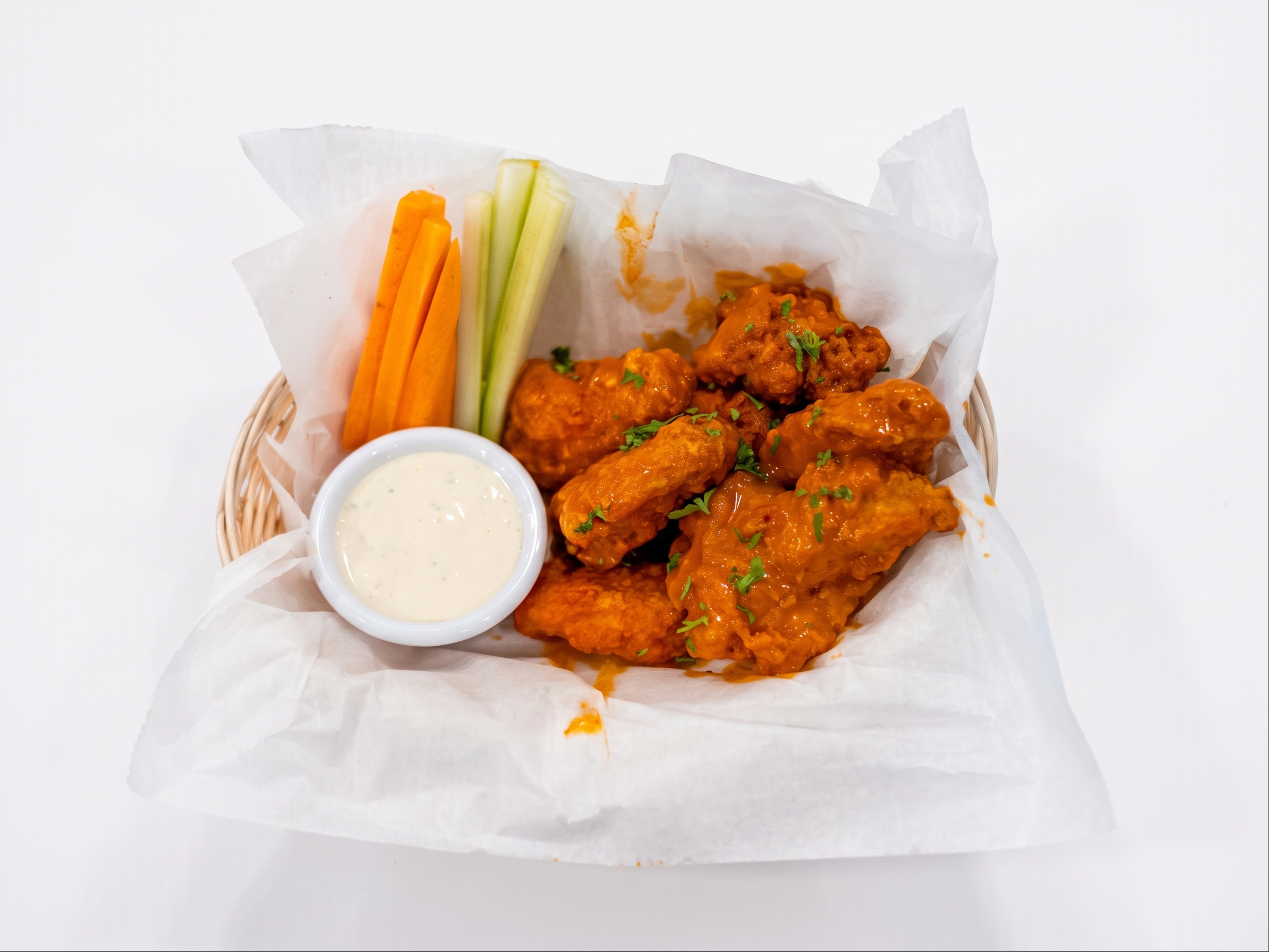 Fire-Roasted Heritage Chicken Wings.