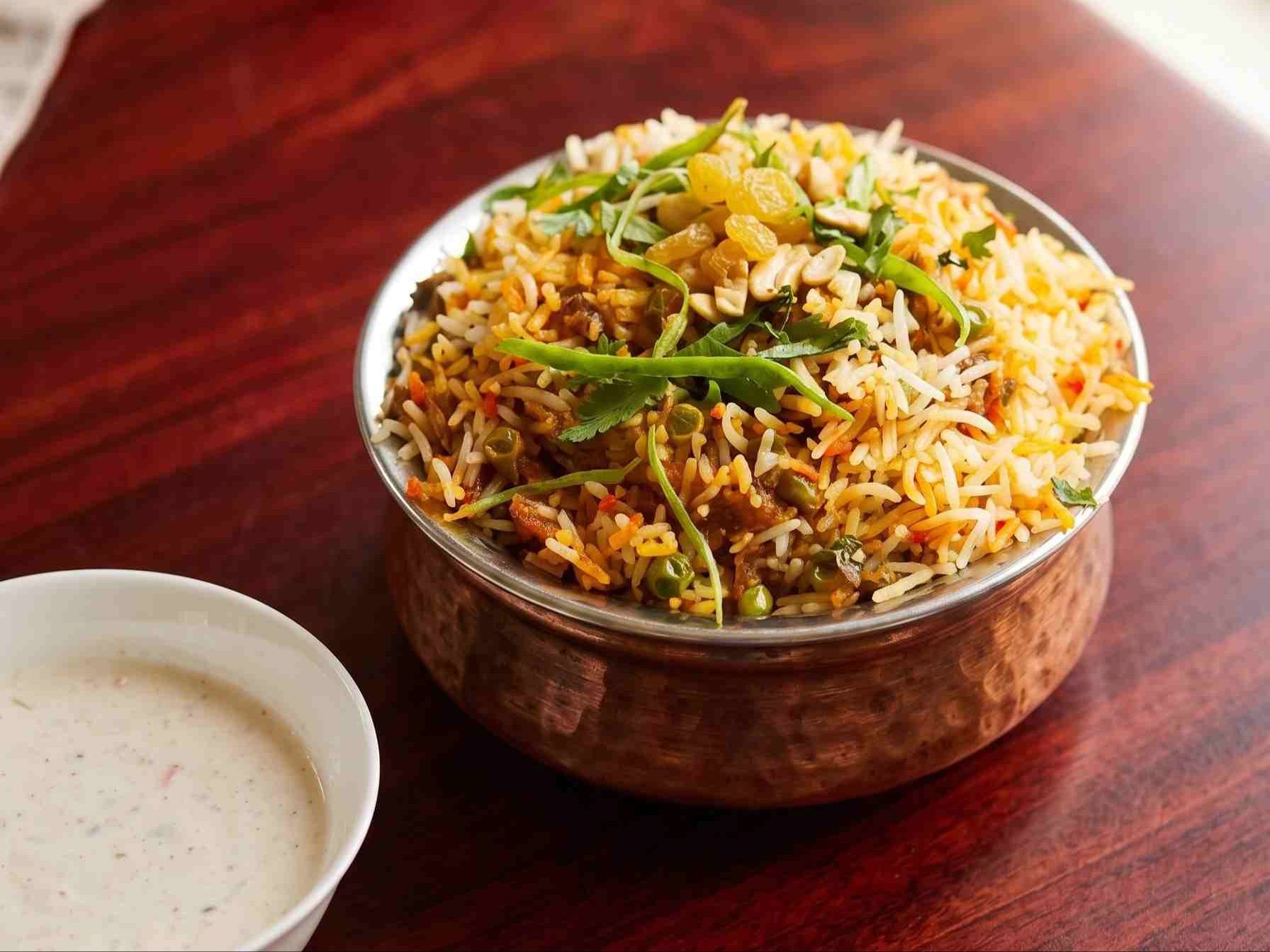 Veg Biryani.