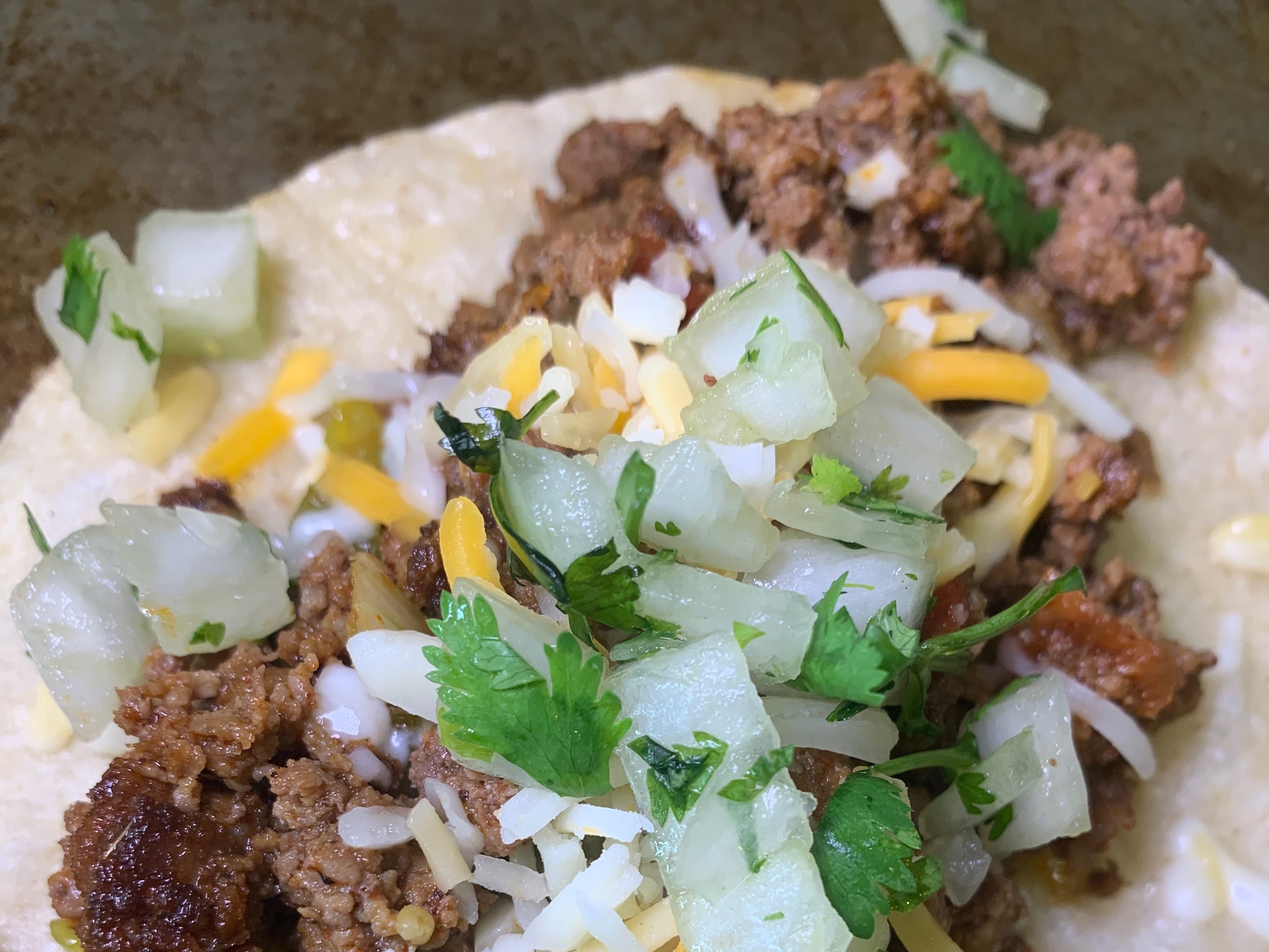 Beef Steak Taco Single.