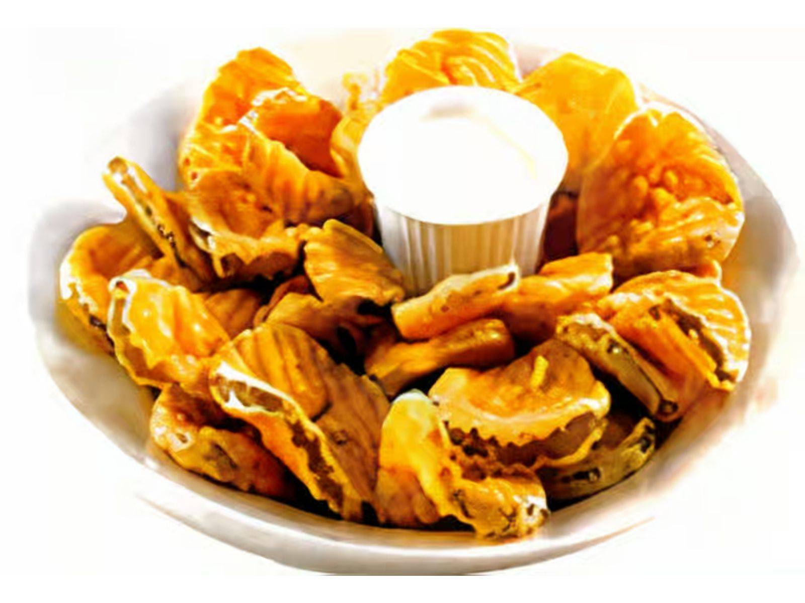 Fried Pickles Chips.