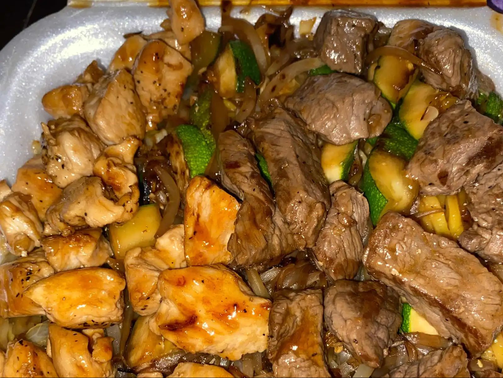 Noodle Chicken & Steak.