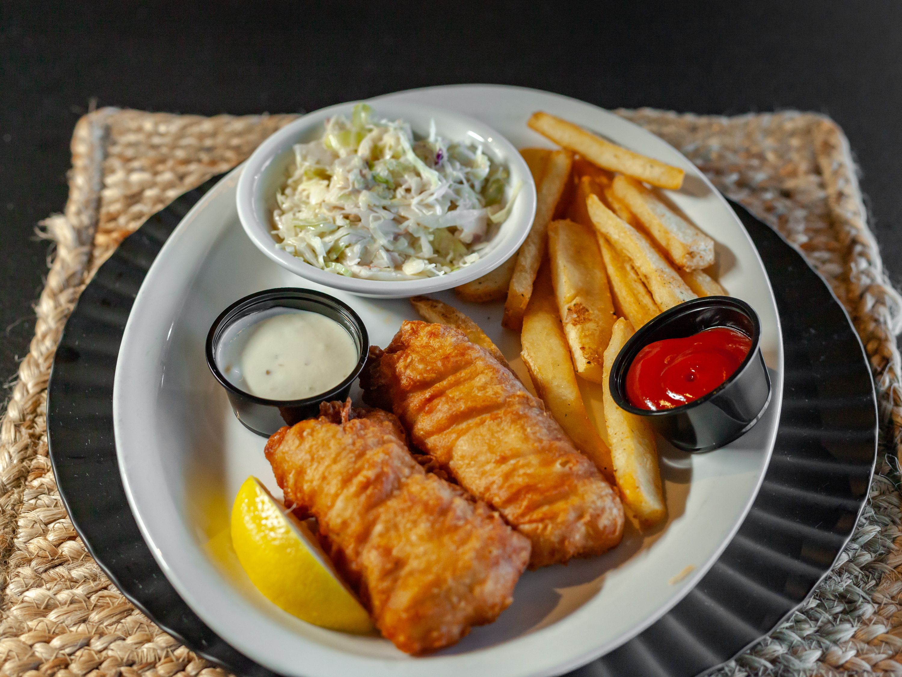 Pub Style Fish & Chips.