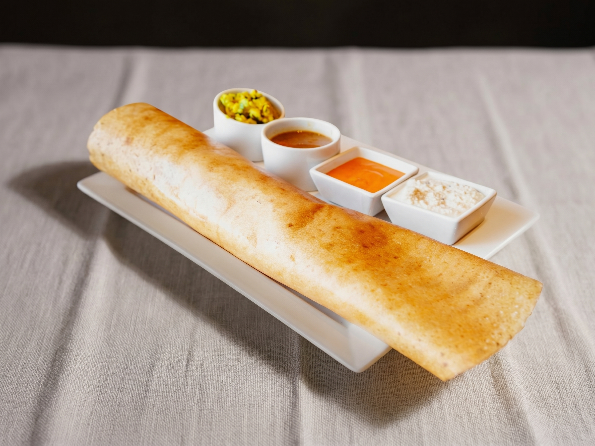 Truffle Potato Masala Dosa.