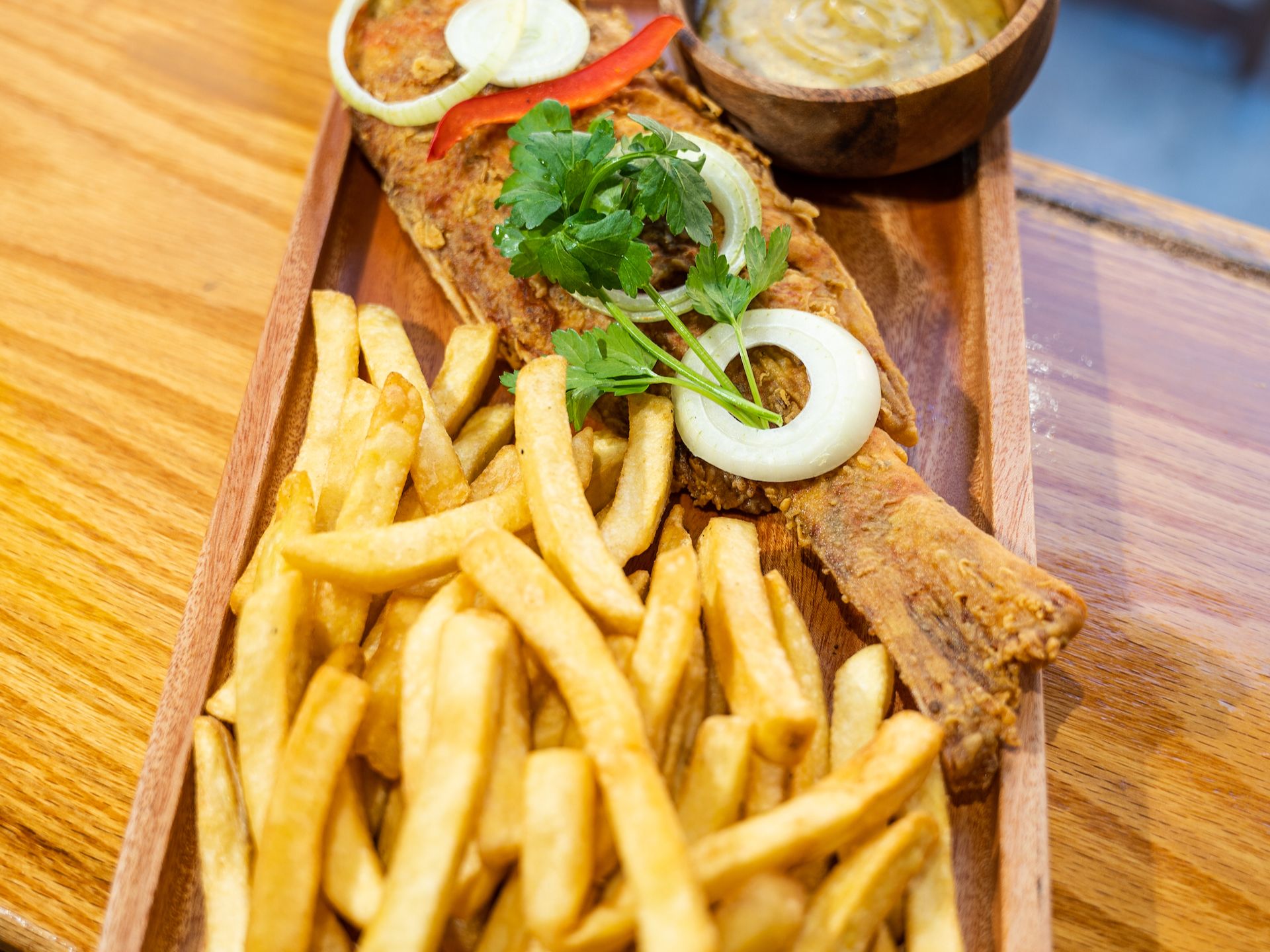 Fried red Snapper w/French Fries