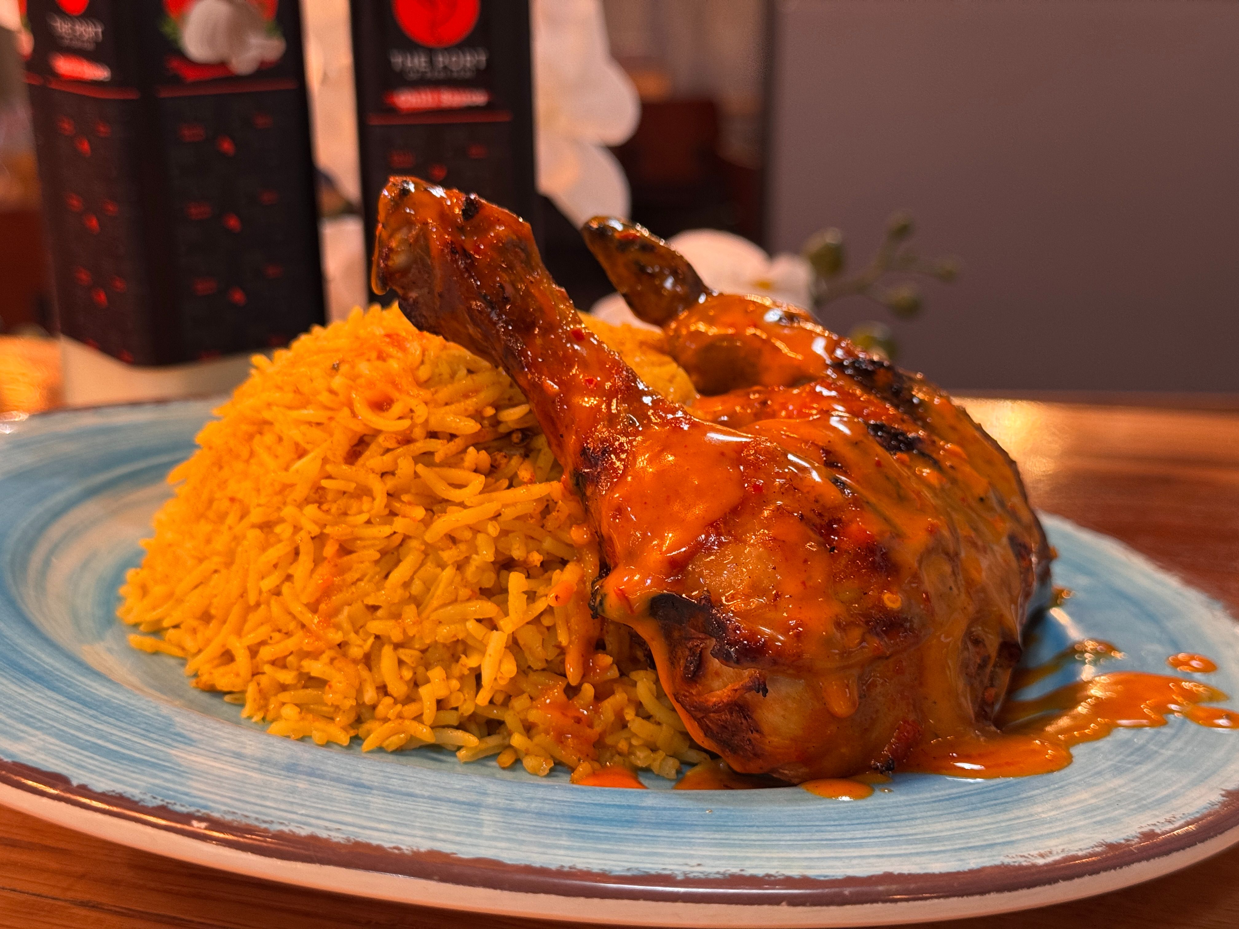 Peri Leg & Thigh Rice Bowl.