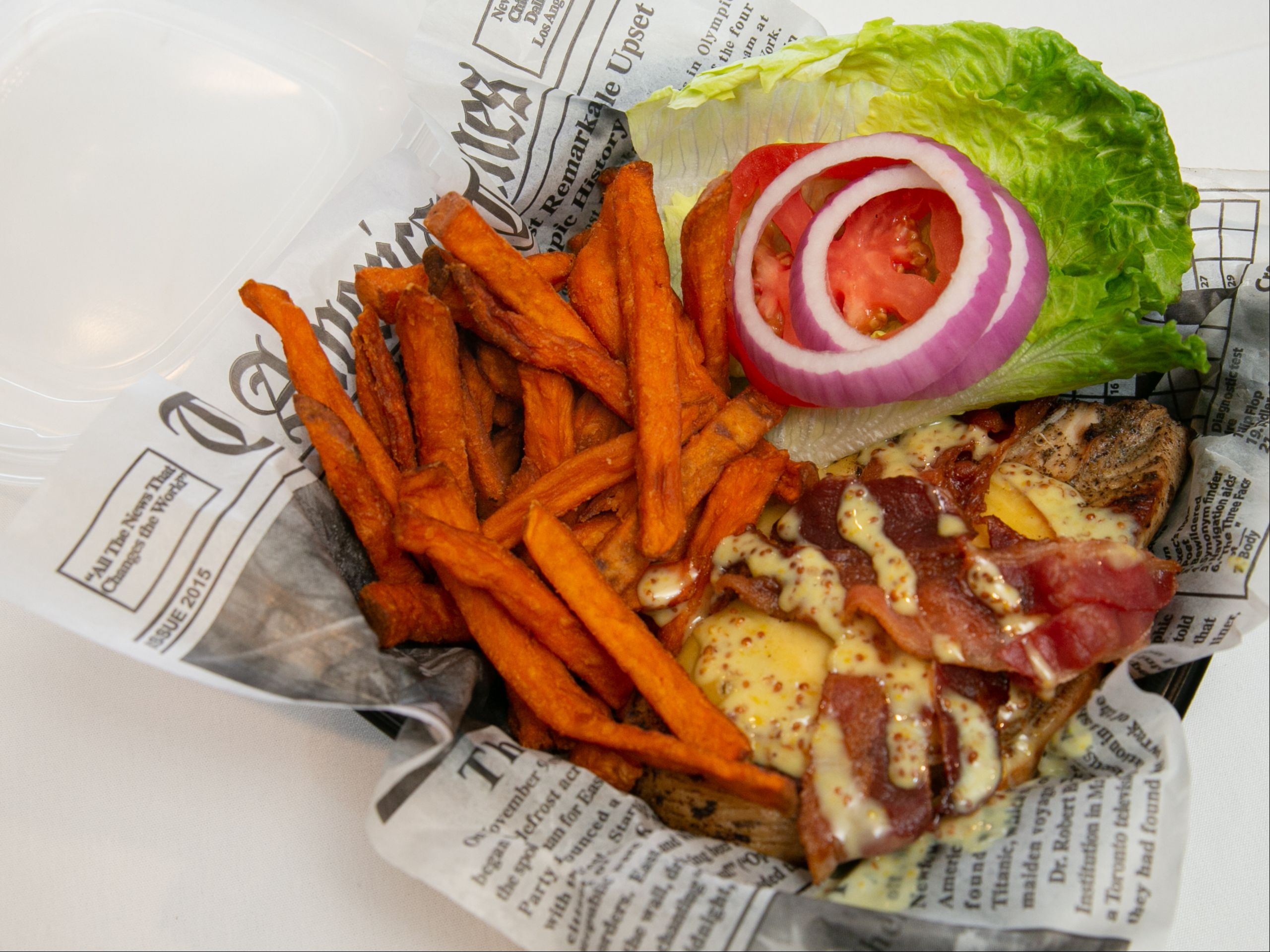 Sweet Tea Brined Chicken Sandwich.