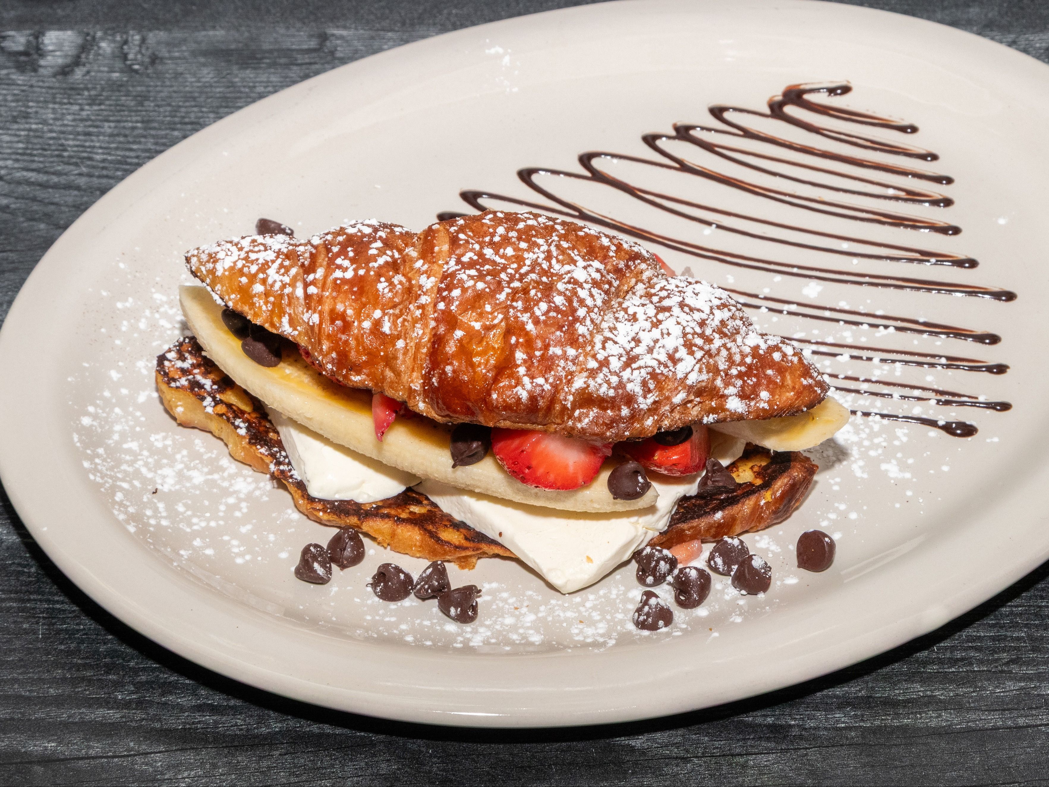 Plain Croissant French Toast.
