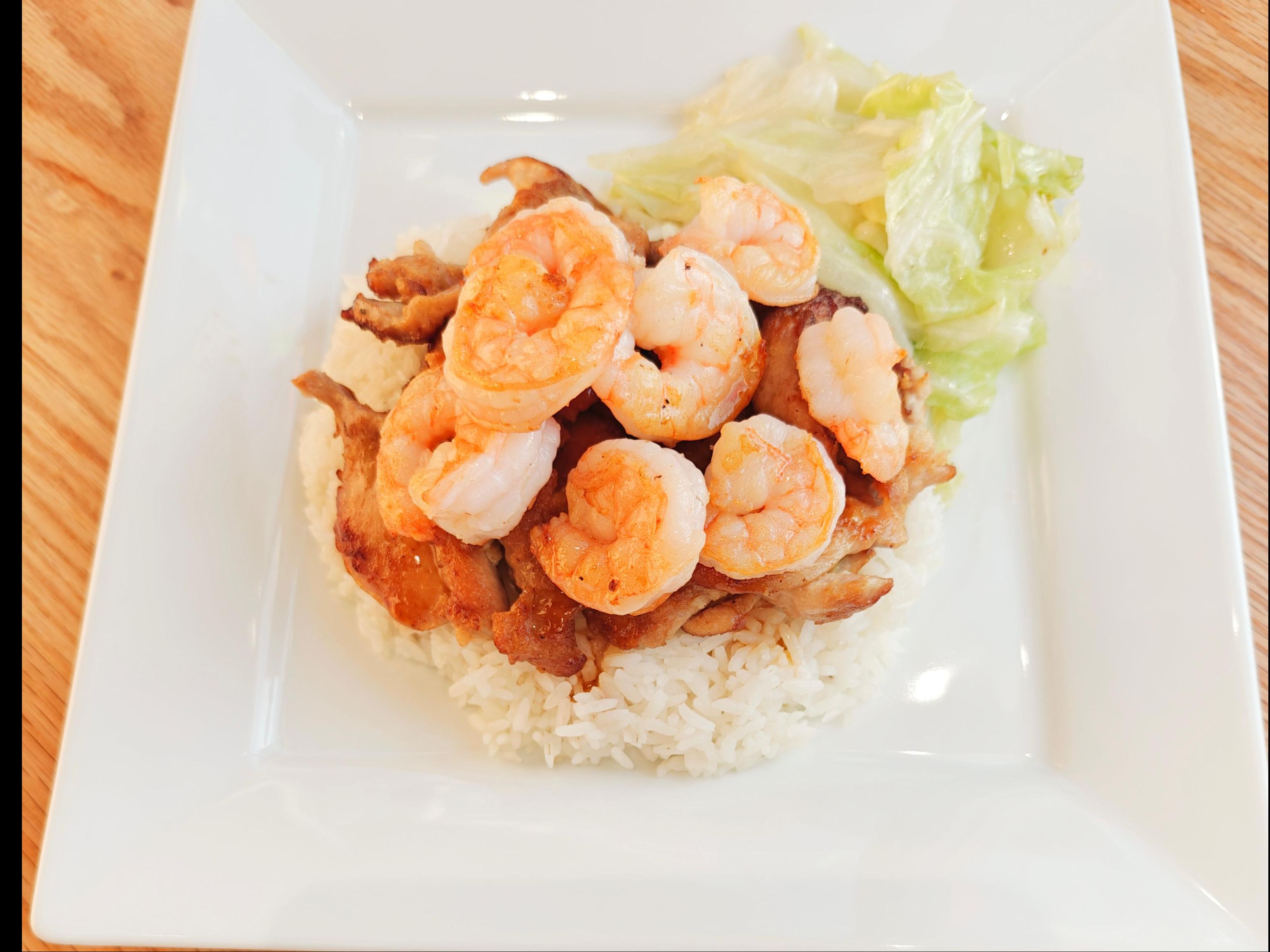 Chicken & Shrimp Teriyaki.