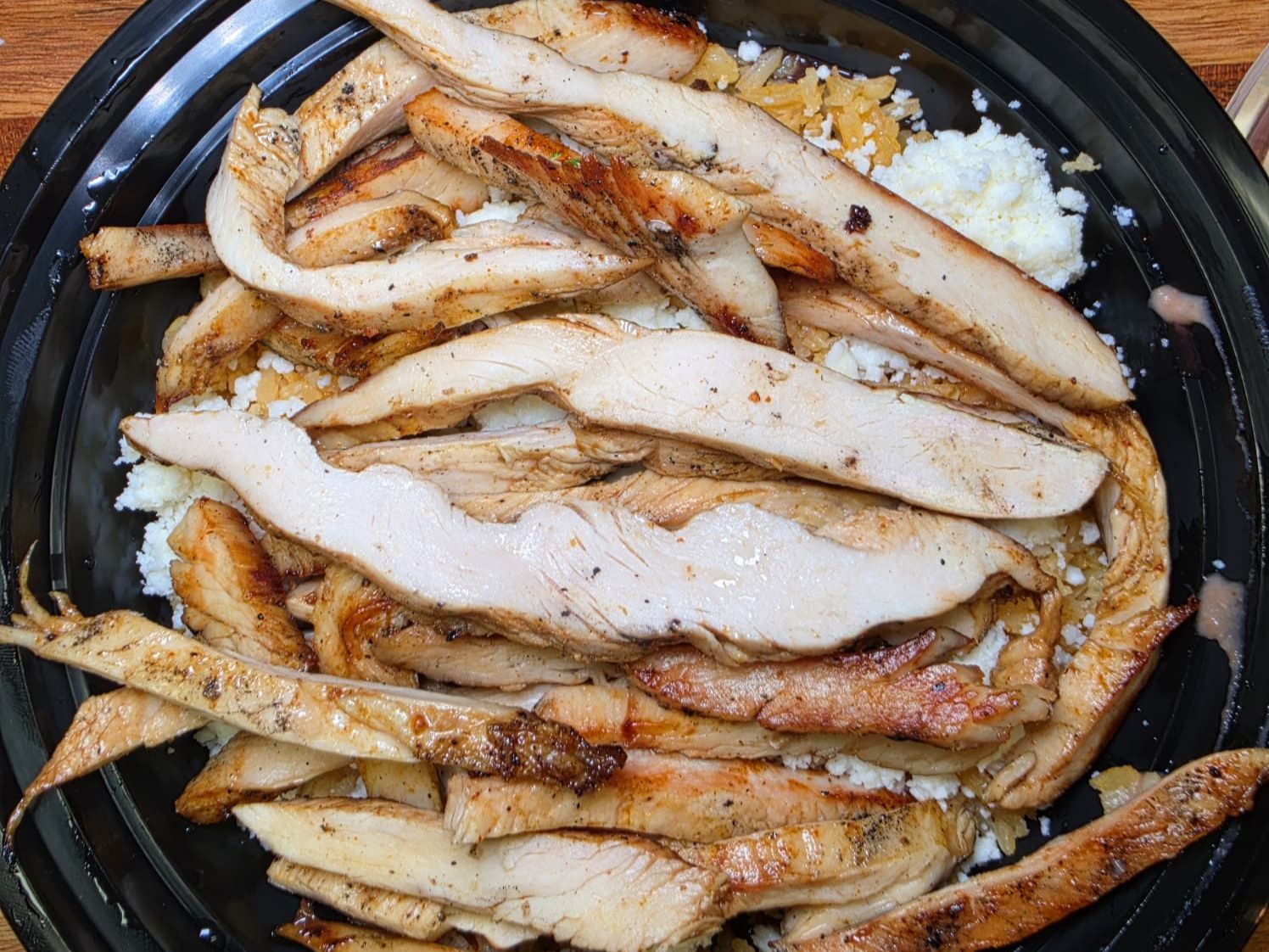CHICKEN FAJITA BOWL.