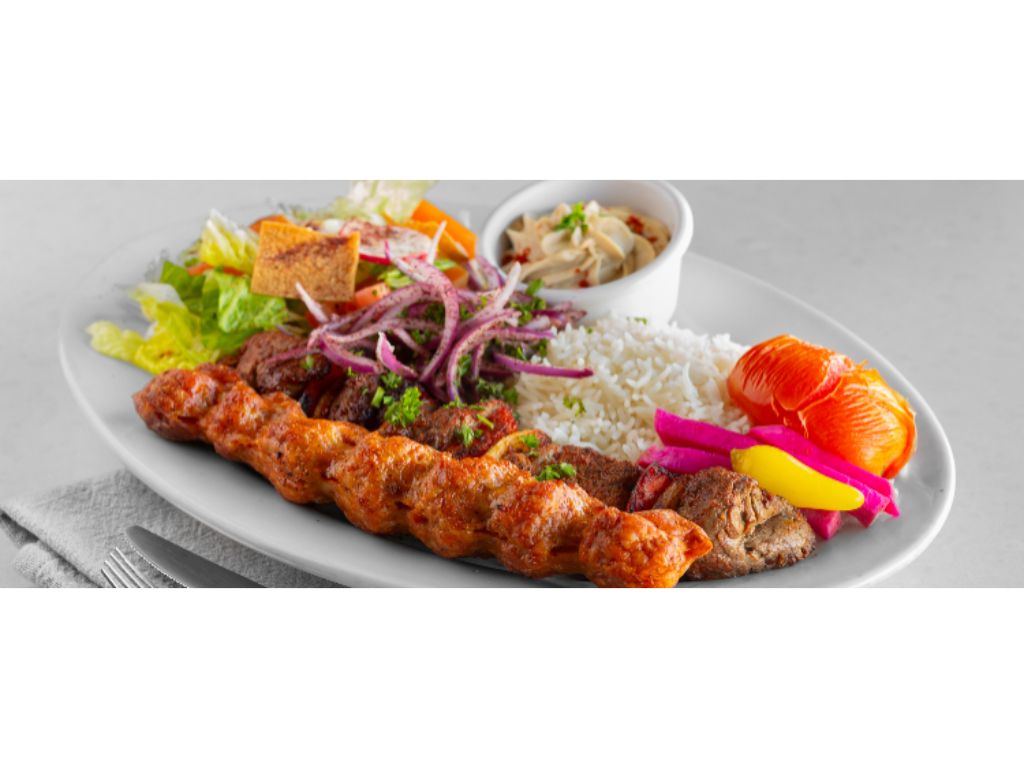 Angus  Beef Kebob & Chix Luleh Combo