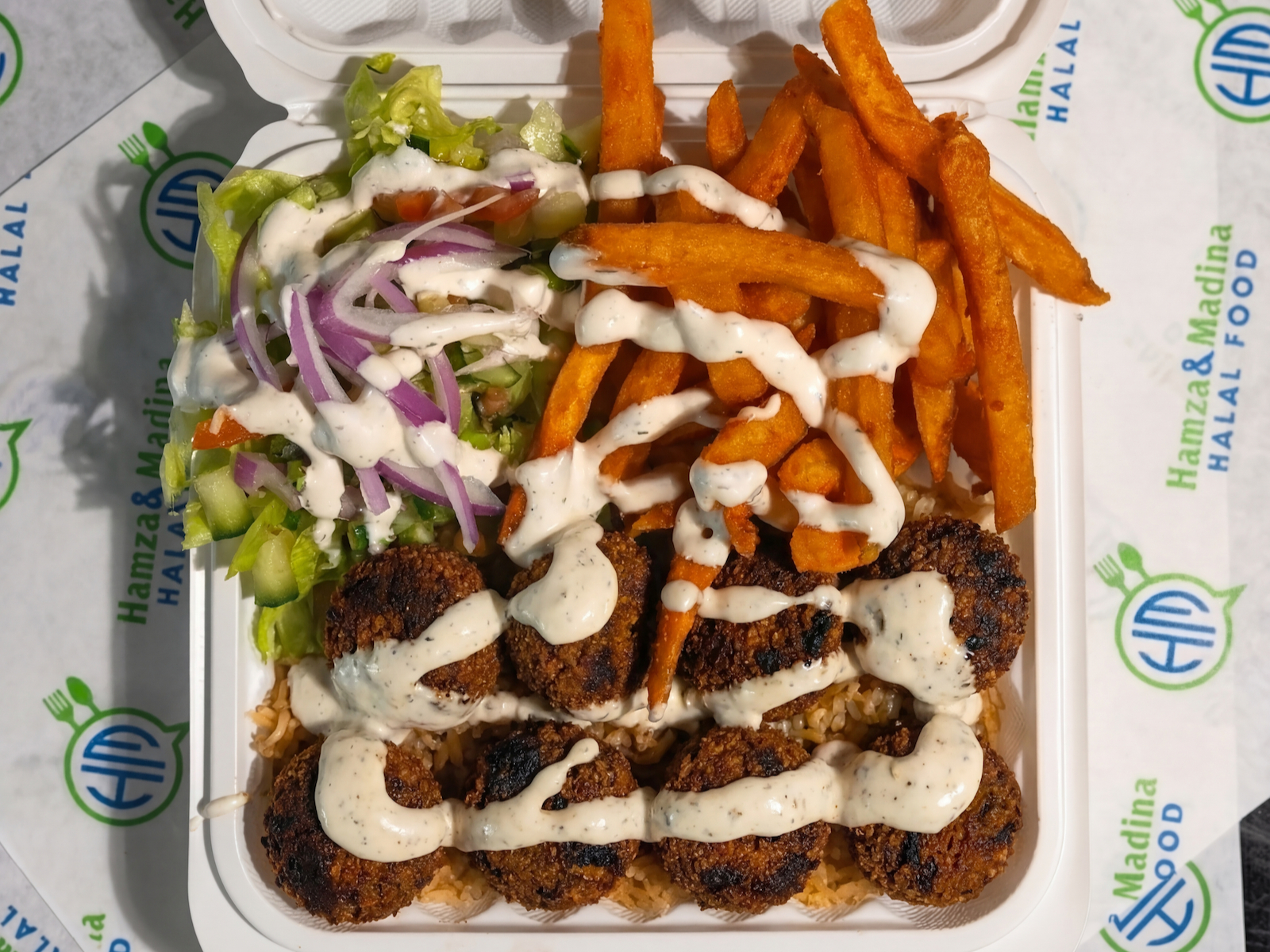 Falafel Over Rice