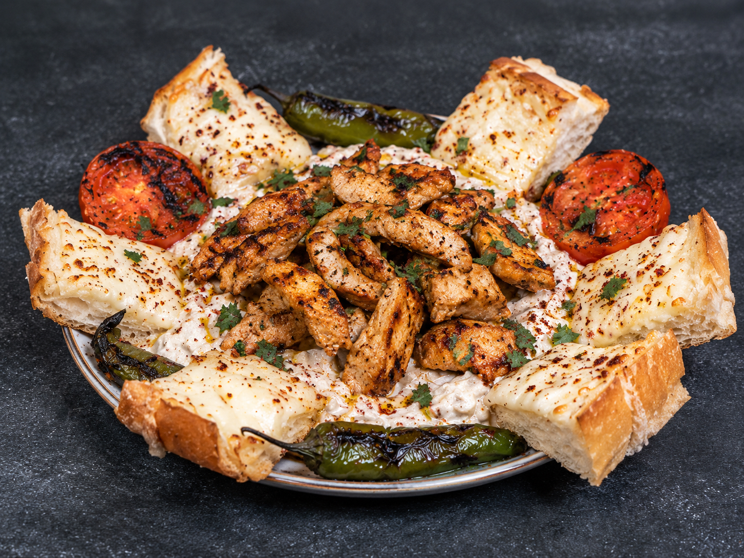 CELENOS CHICKEN ALI NAZIK KEBAB.