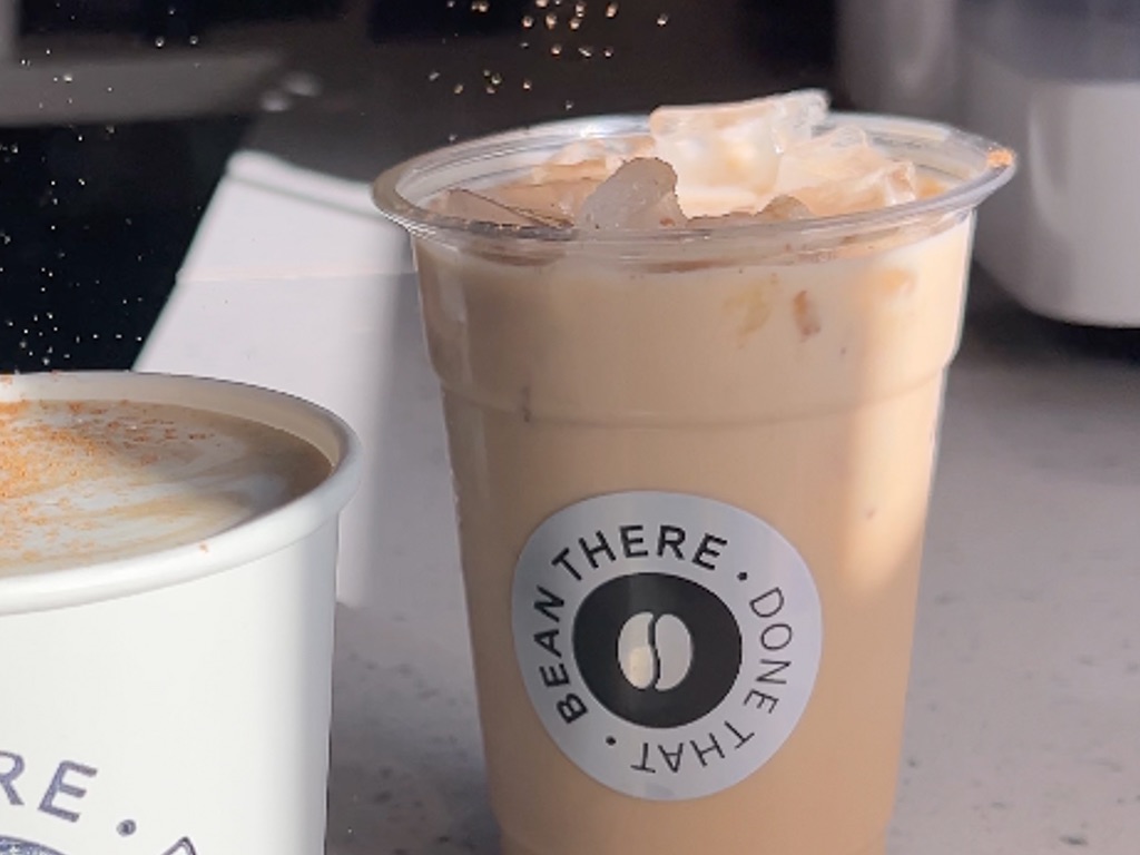 Iced Banana Caramel Latte.