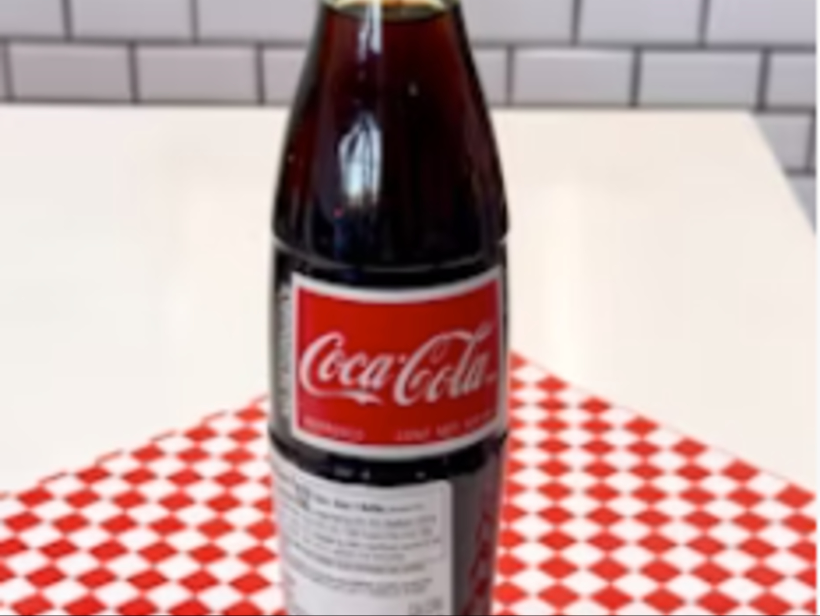 Bottled Mexican Coke.