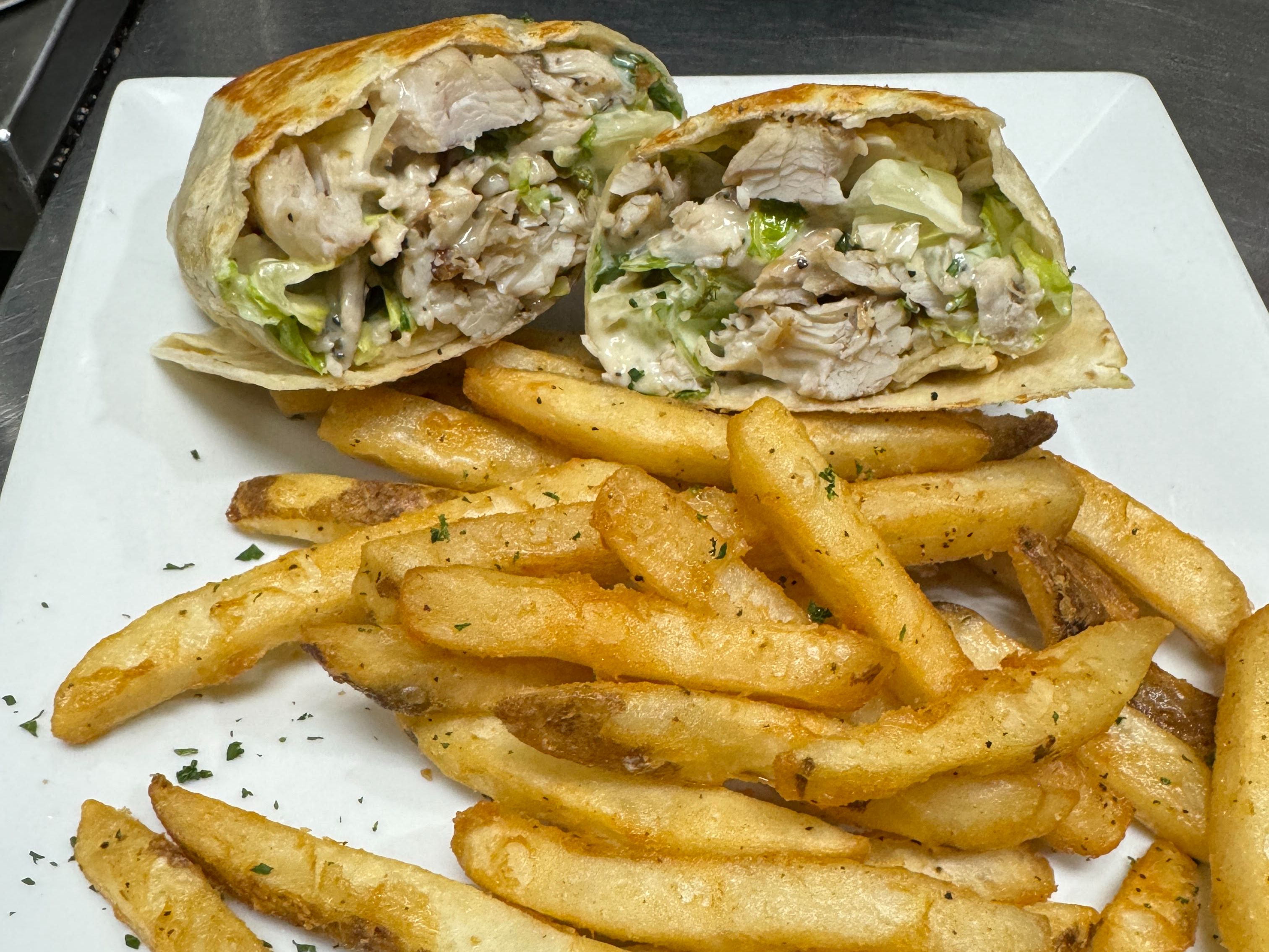 Chicken Caesar Wrap.