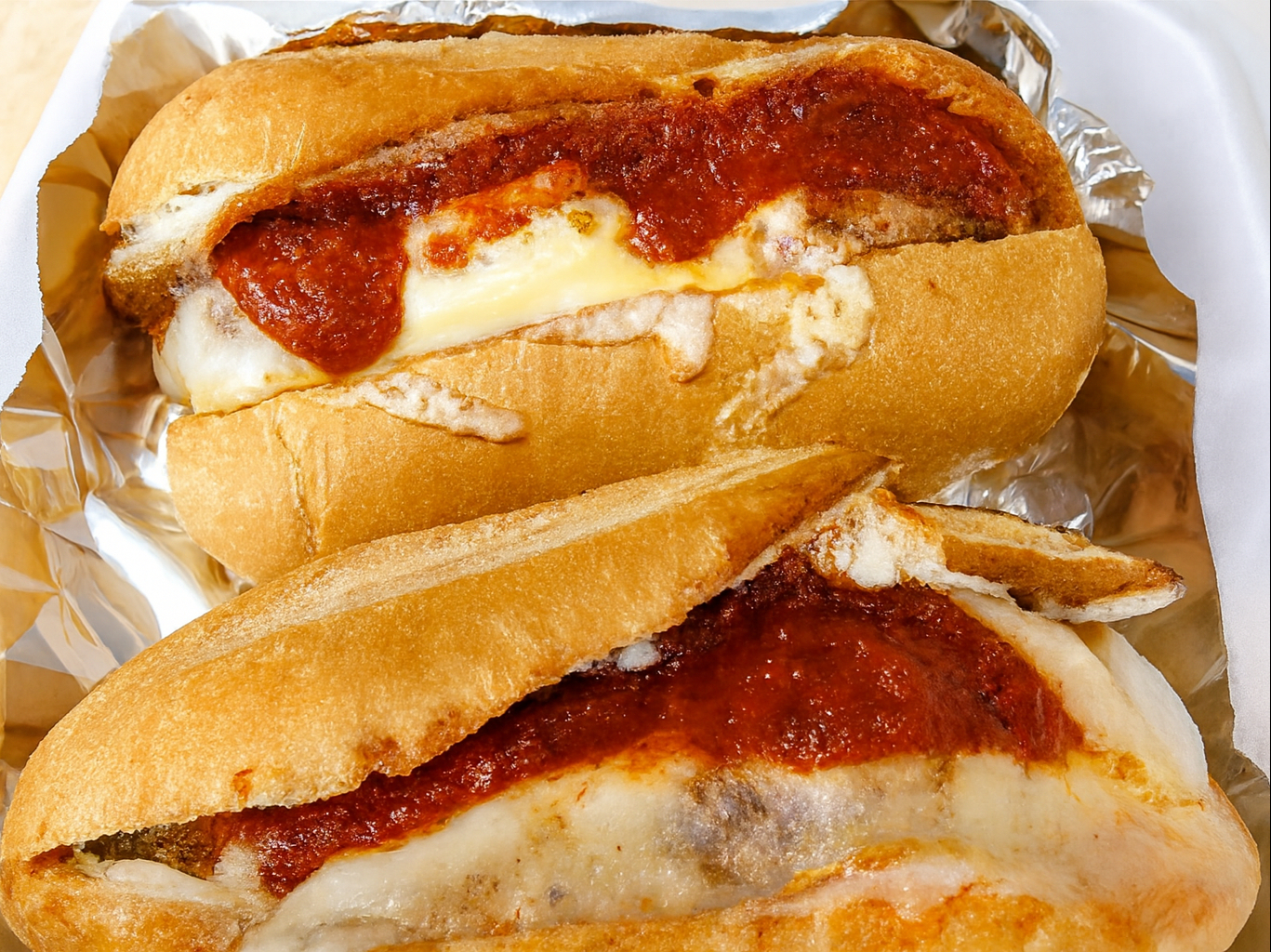 Sausage Parmigiana Hoagie.