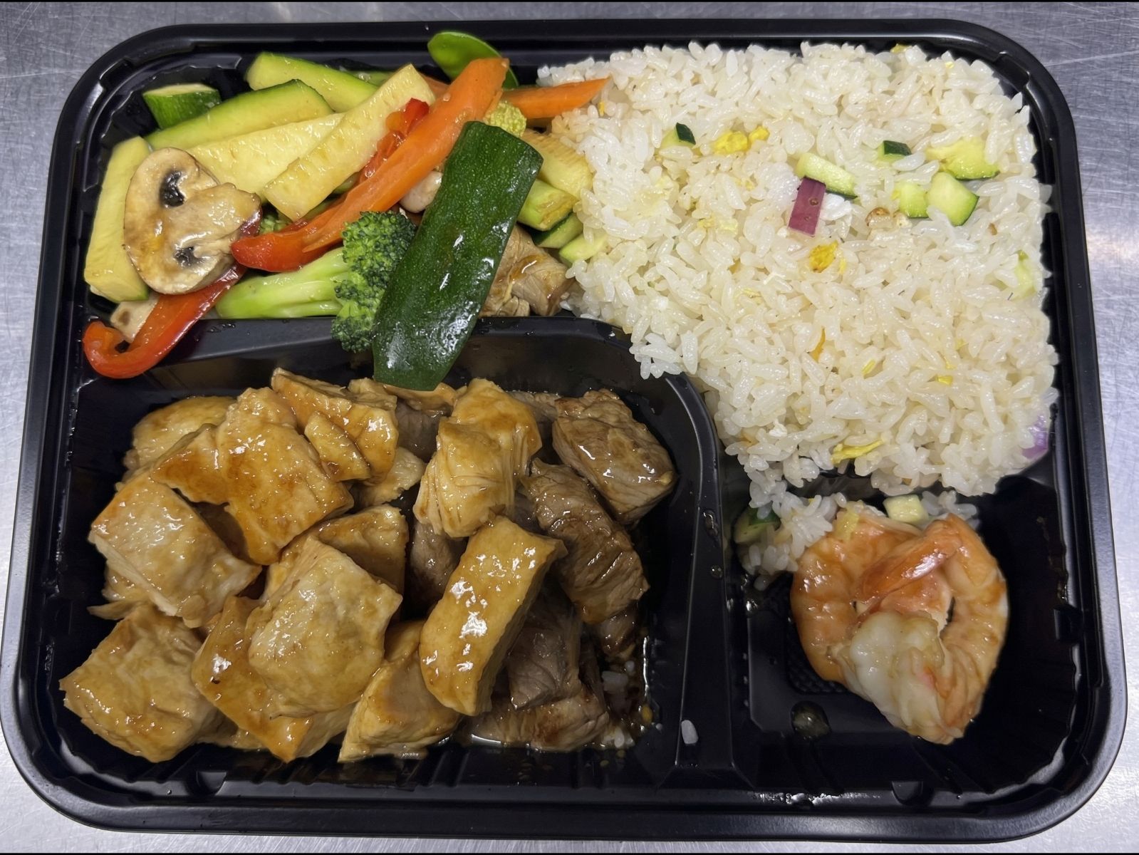 (H) Chicken & Steak.