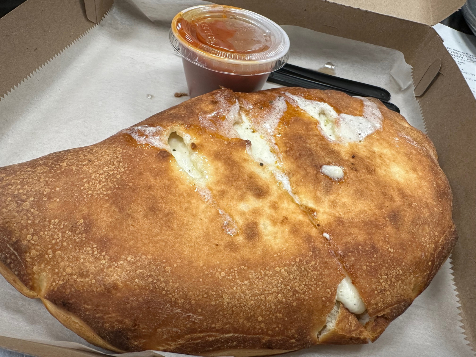 Ricotta & Mozzarella Calzone (online)