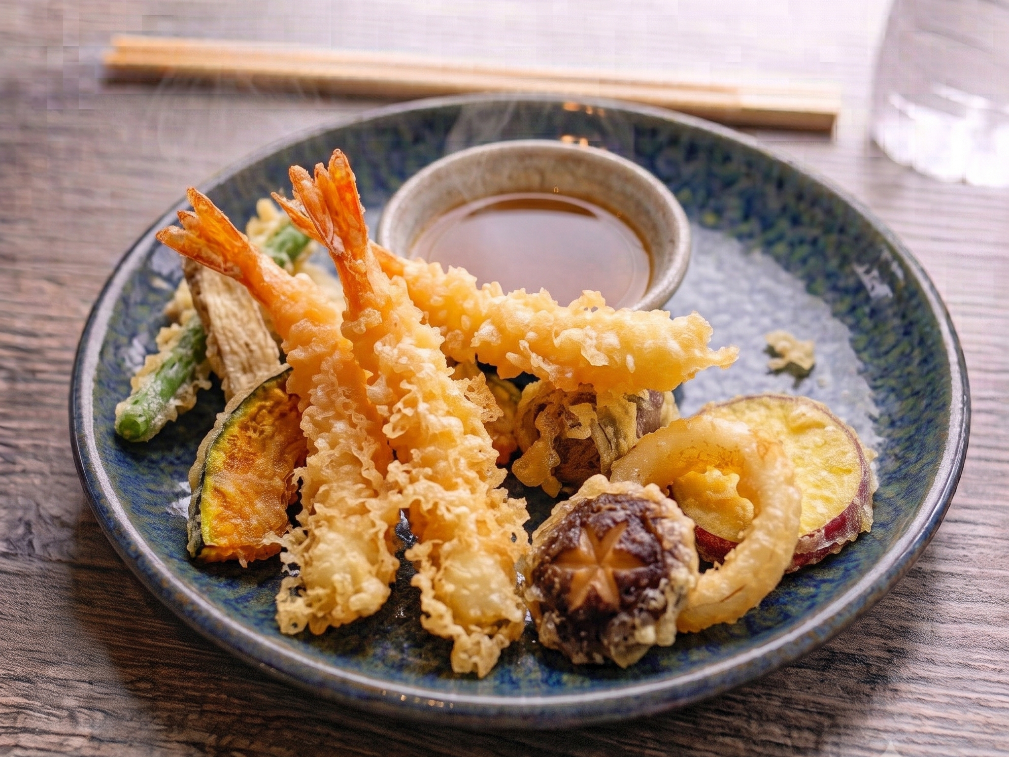 Shrimp & Vege Tempura (4 Shrimp + Vege).