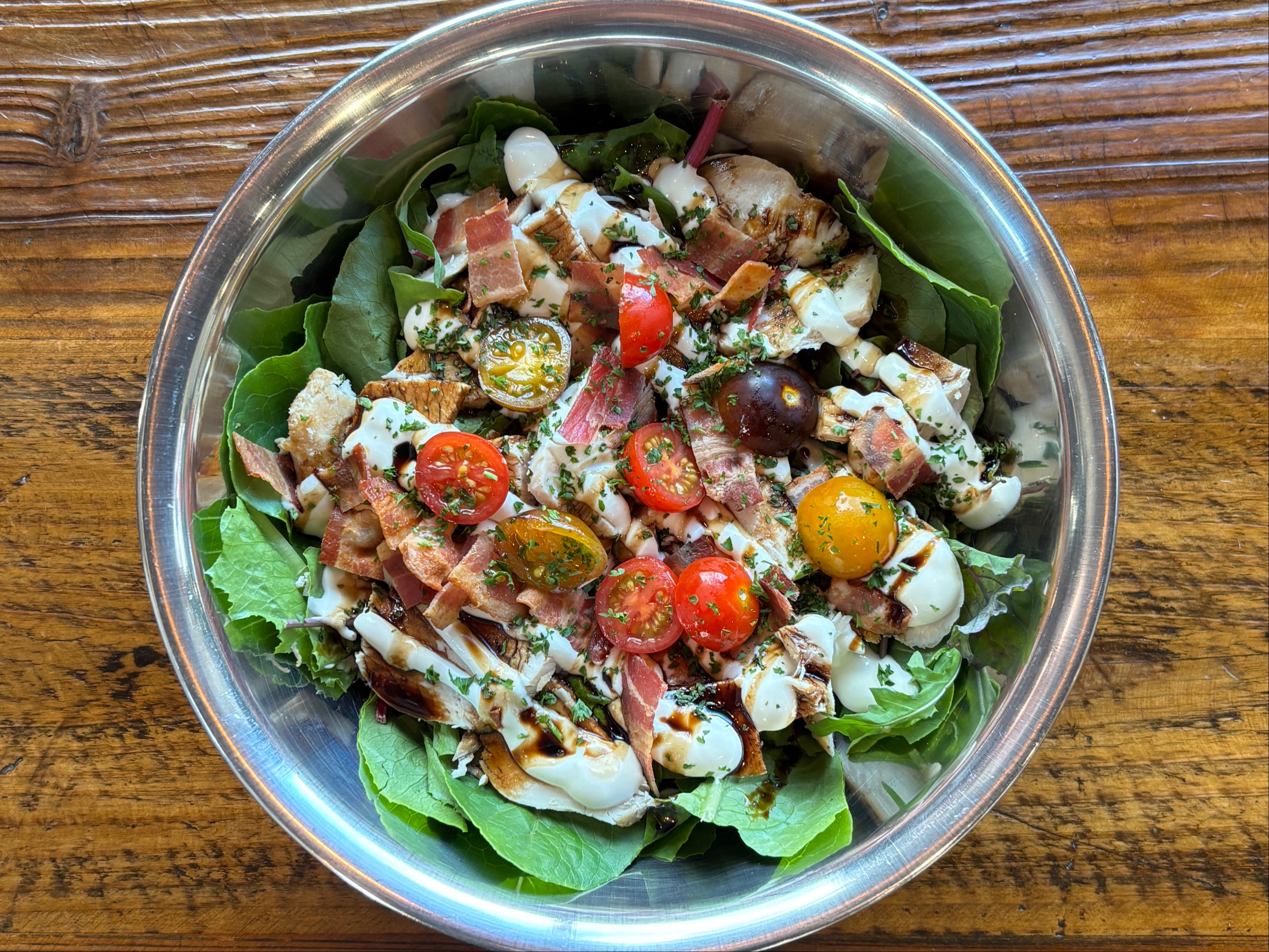 Warm Chicken & Bacon Salad.