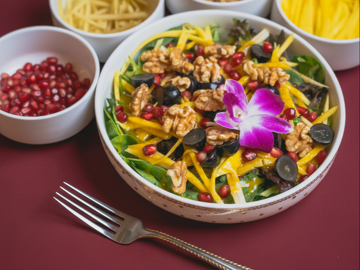Mango Walnut Salad.