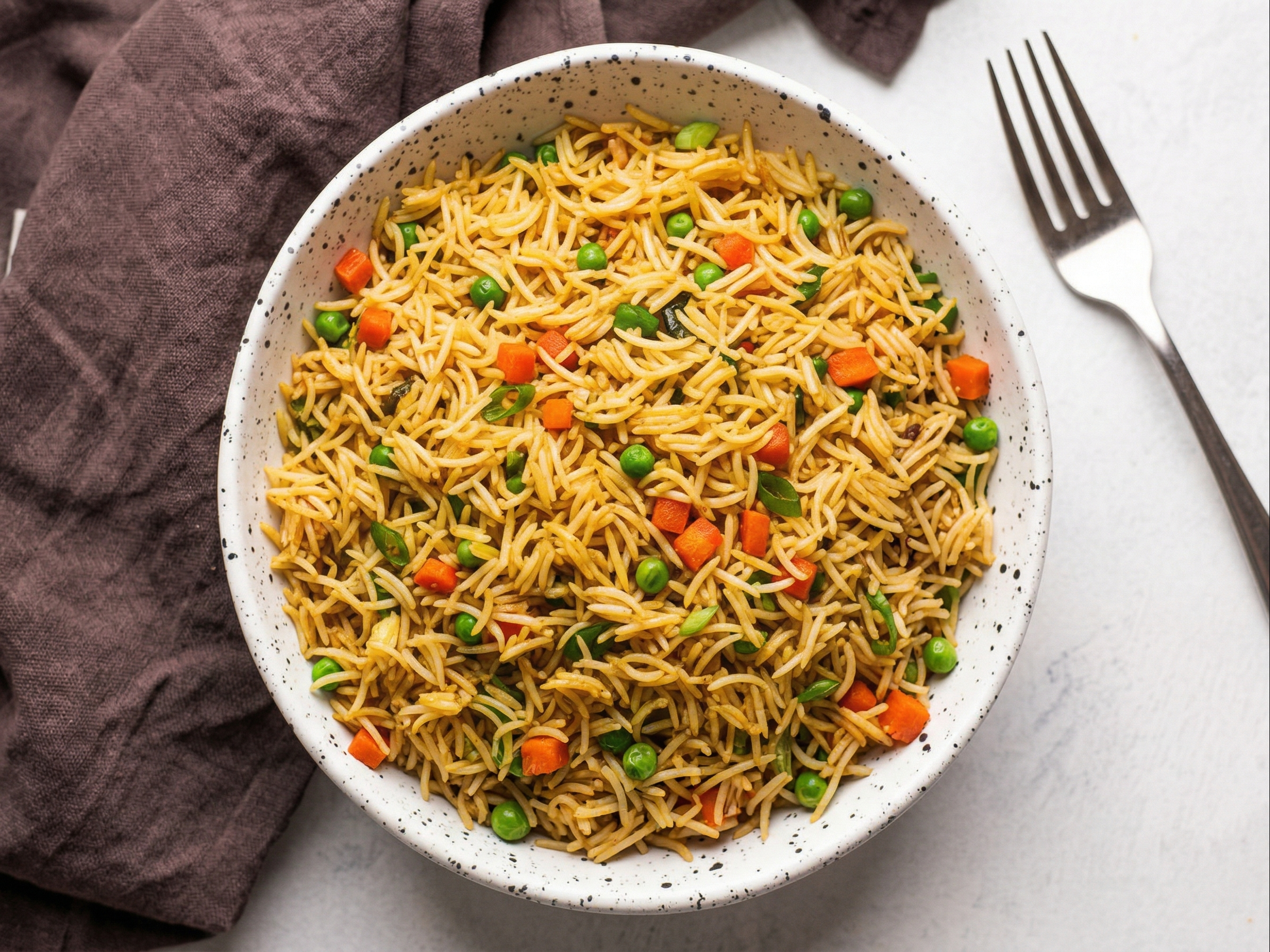 VEGETABLE STREET FRIED RICE (GF, NF, DF, V).