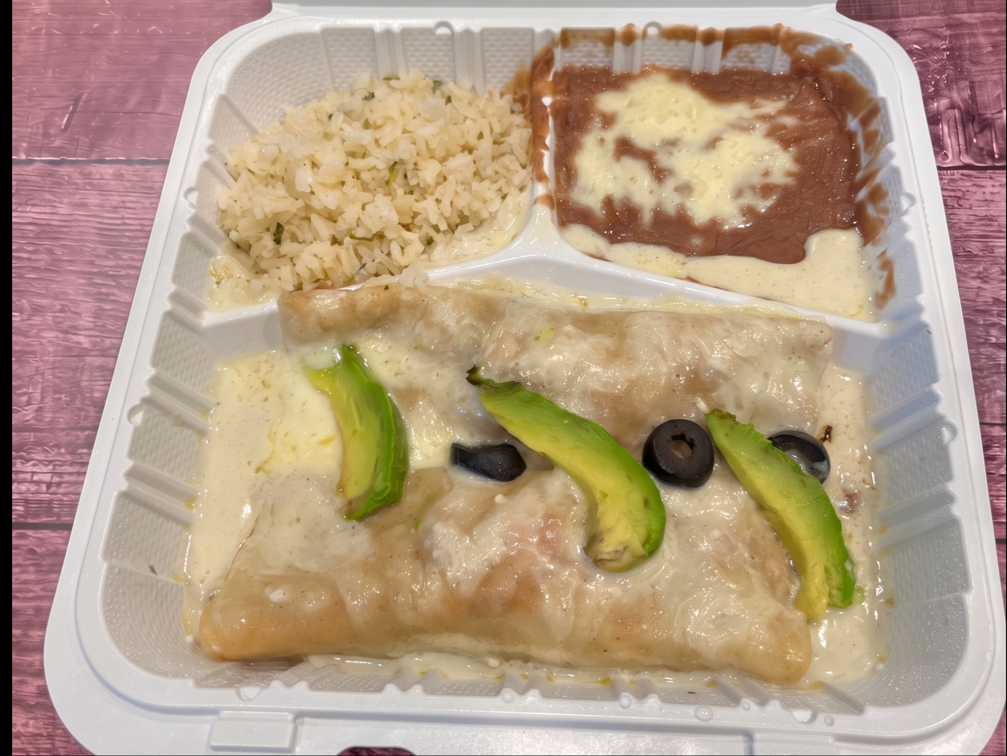 Seafood Enchilada.
