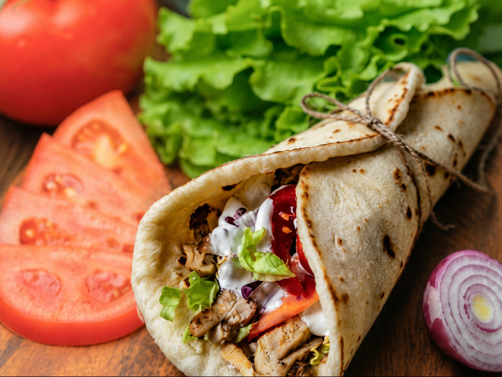 Lamb Gyro Wrap.