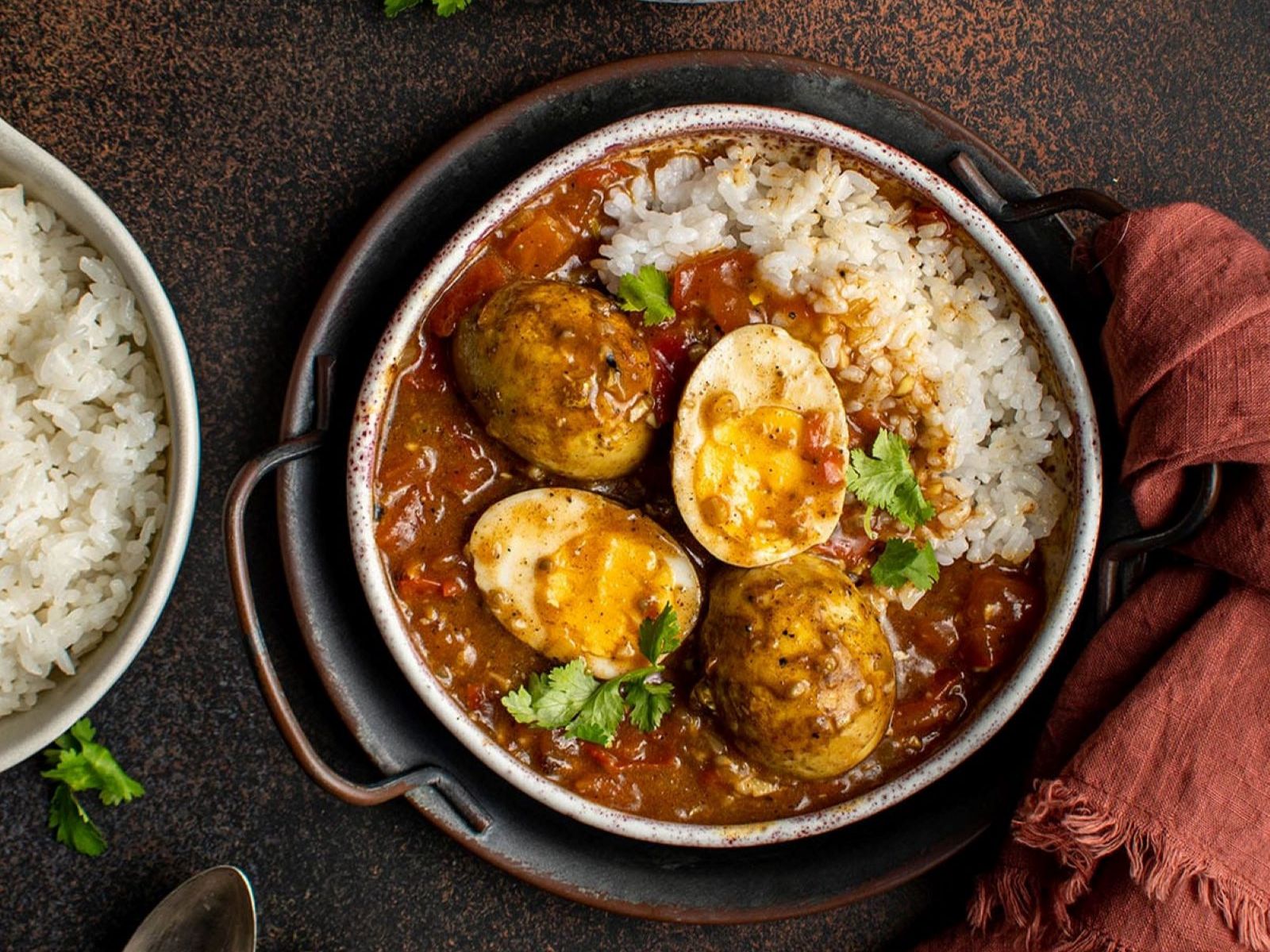 Egg curry.