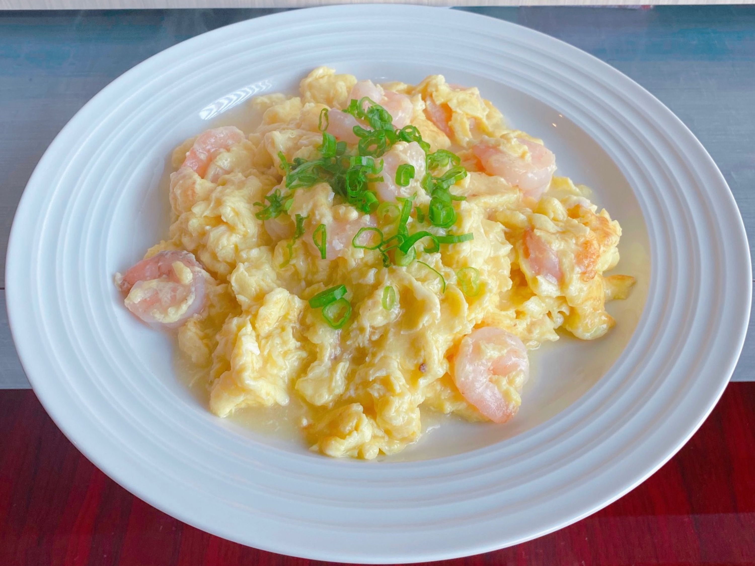 CS2 Shrimp with Scrambled Egg.