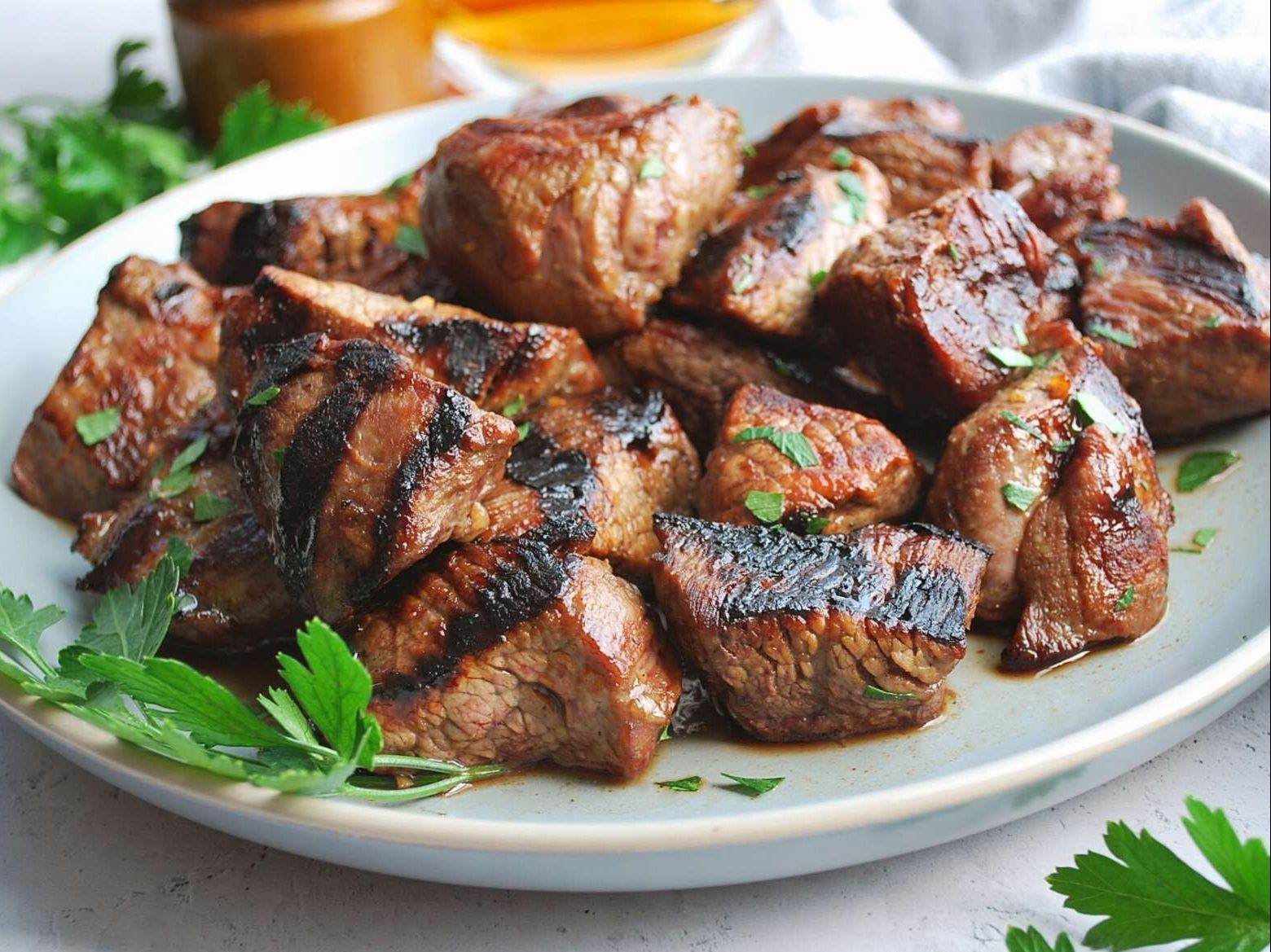 Steak Tip Plate.