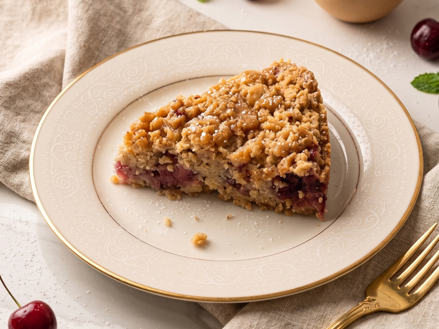 Strawberry Coffee Cake.