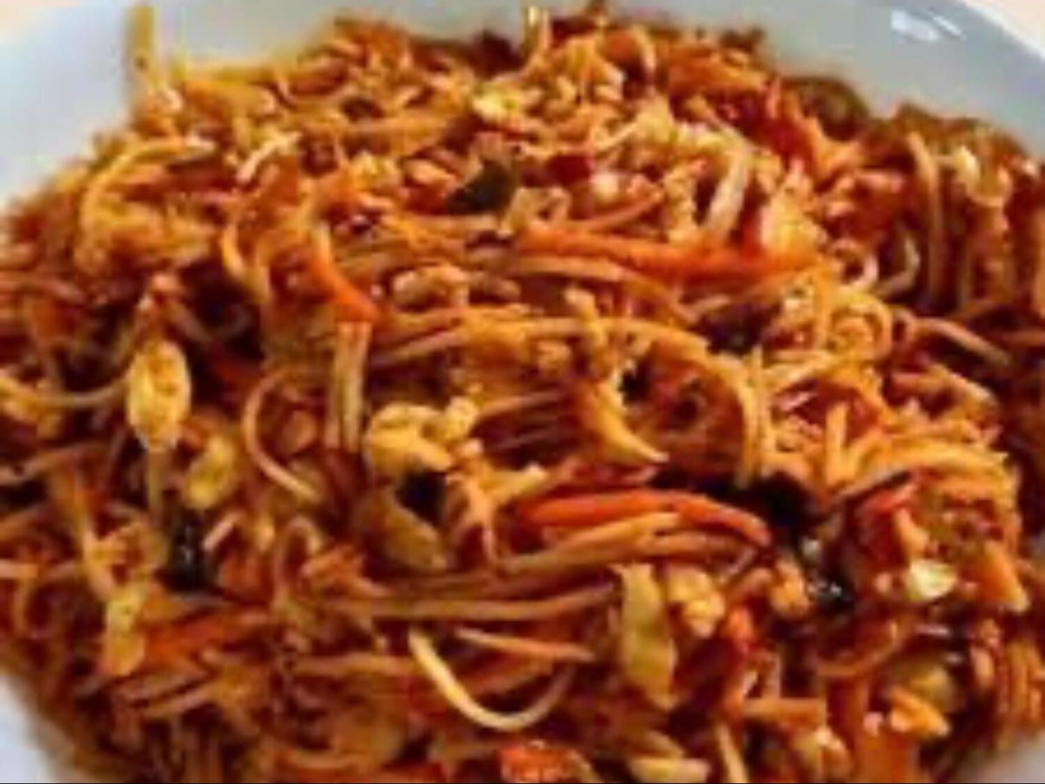 Schezwan Egg Noodles.