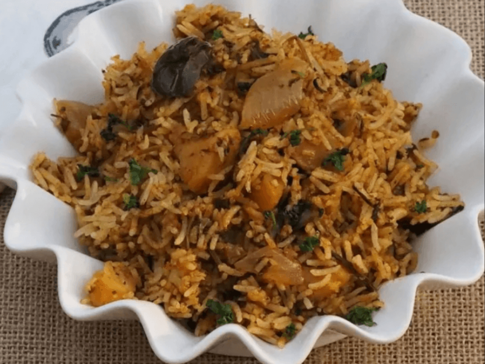 Paneer Gongura Veg Biryani.