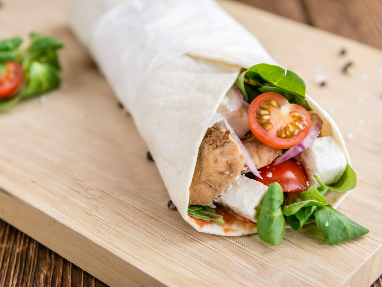 Grilled / Crispy Chicken Wrap.