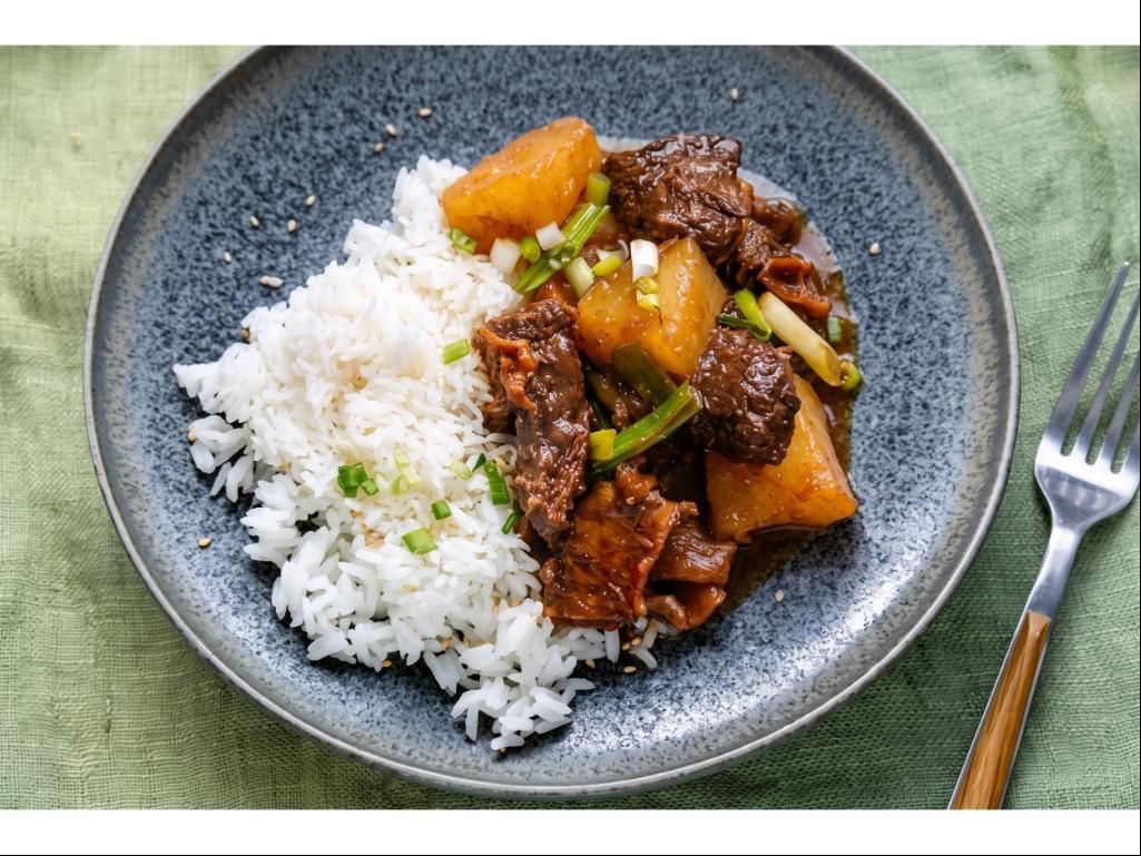 Bistec Guisado Plato.