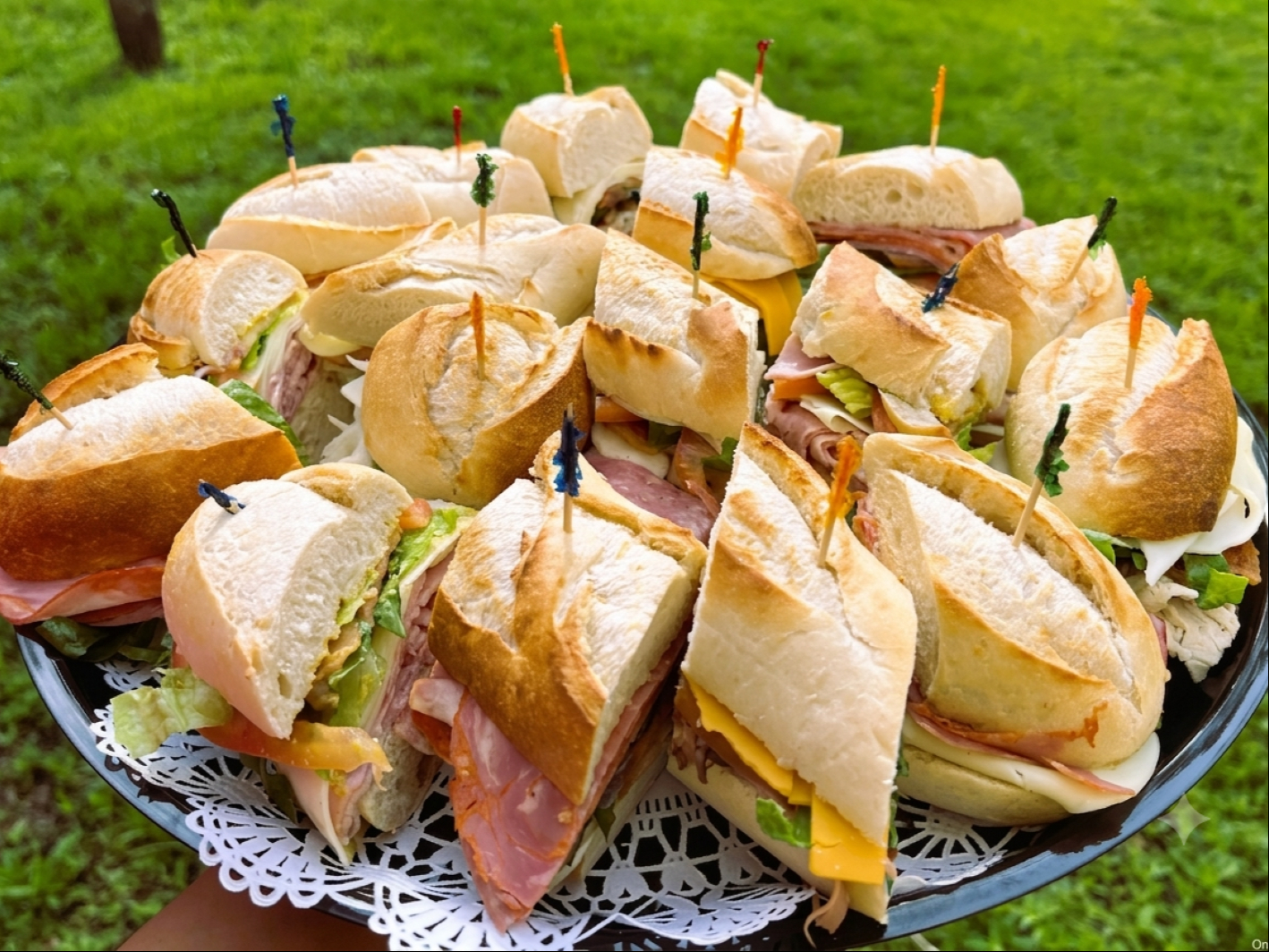 Sub Baguette Platter.