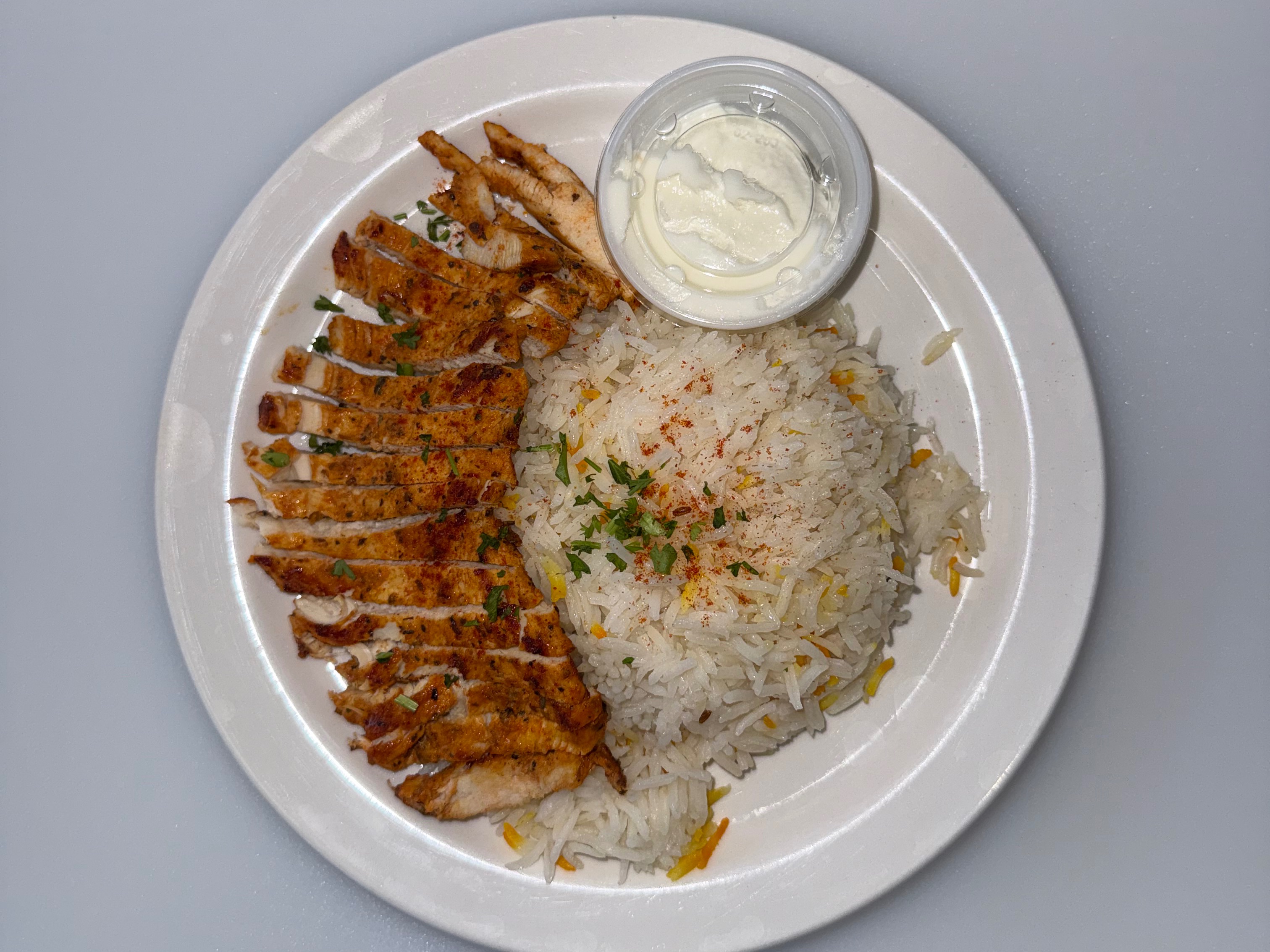 Chicken Shawarma W/ Rice.